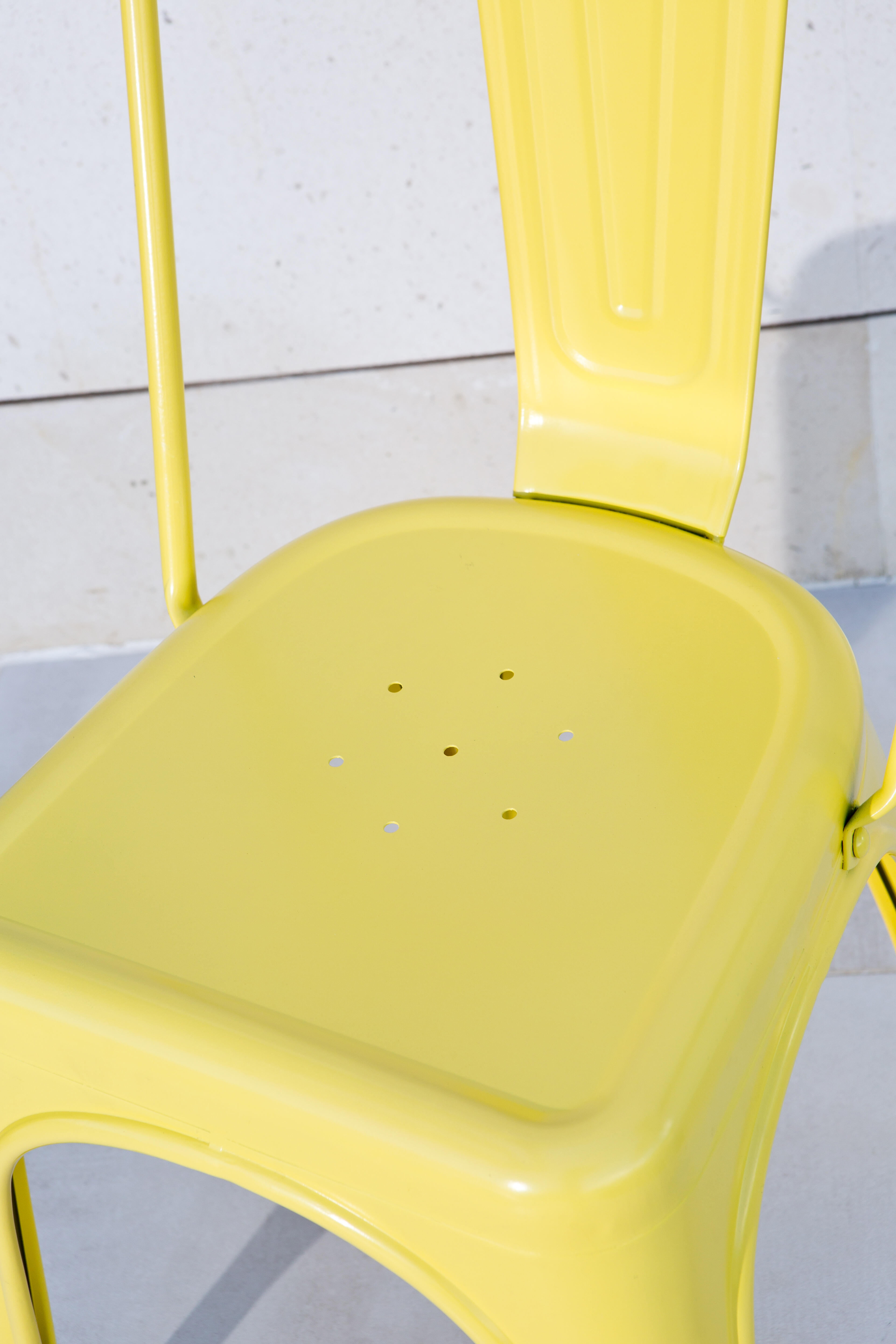 Silla de exterior de metal NATERIAL Soho amarillo - 12