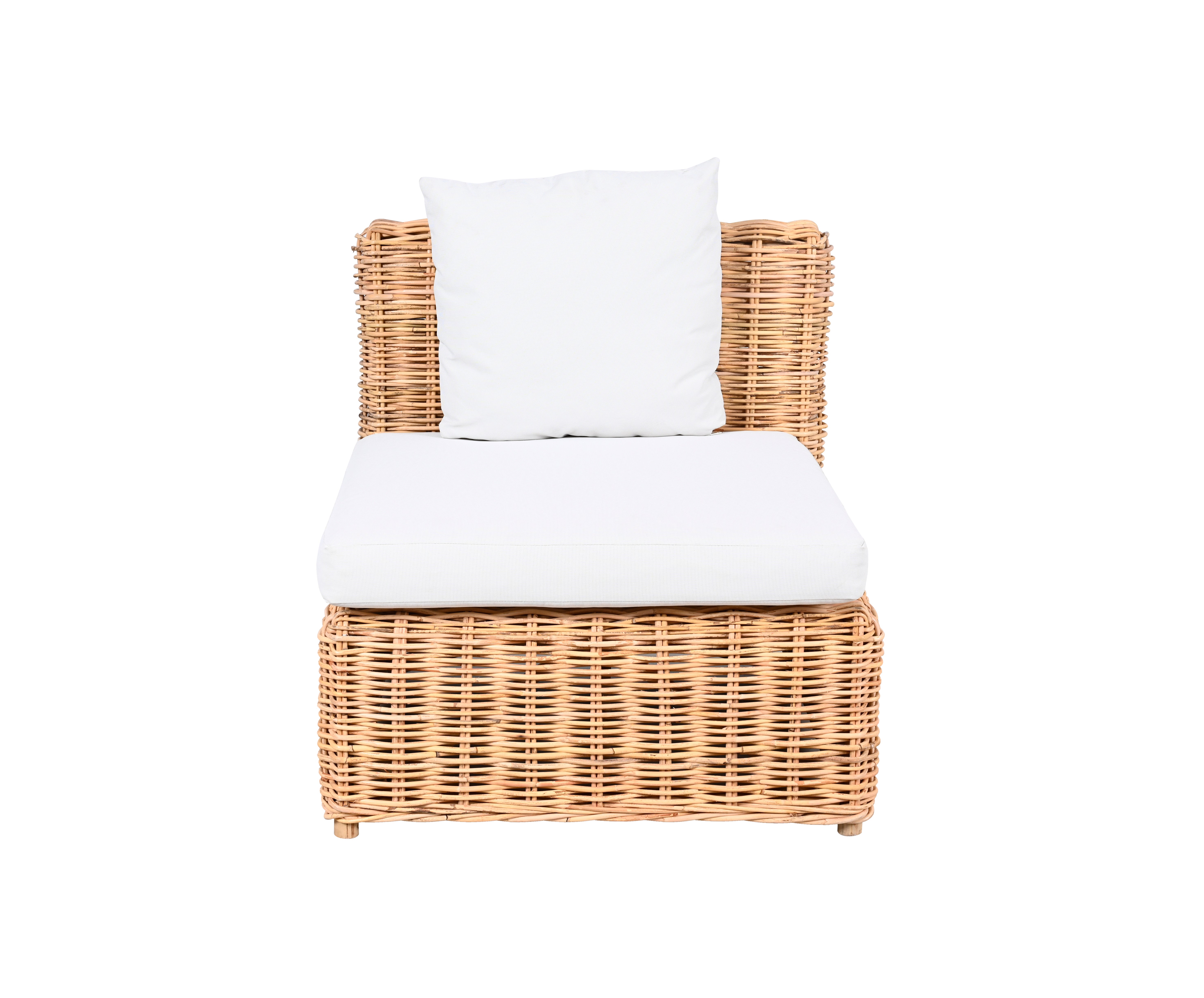 Sillón de jardín de fibra natural congo marrón