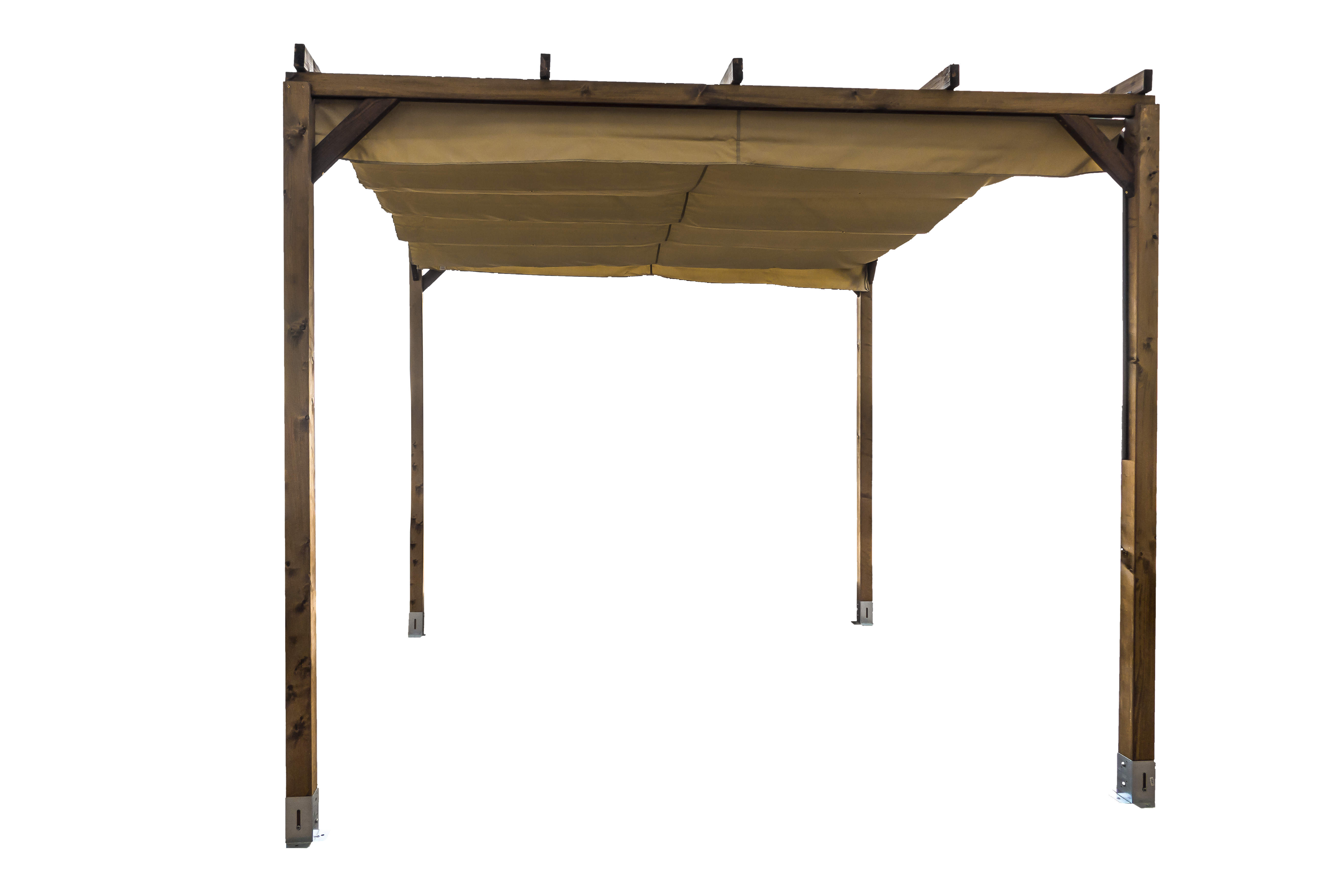 Pérgola de madera navia beige de 300x300 cm