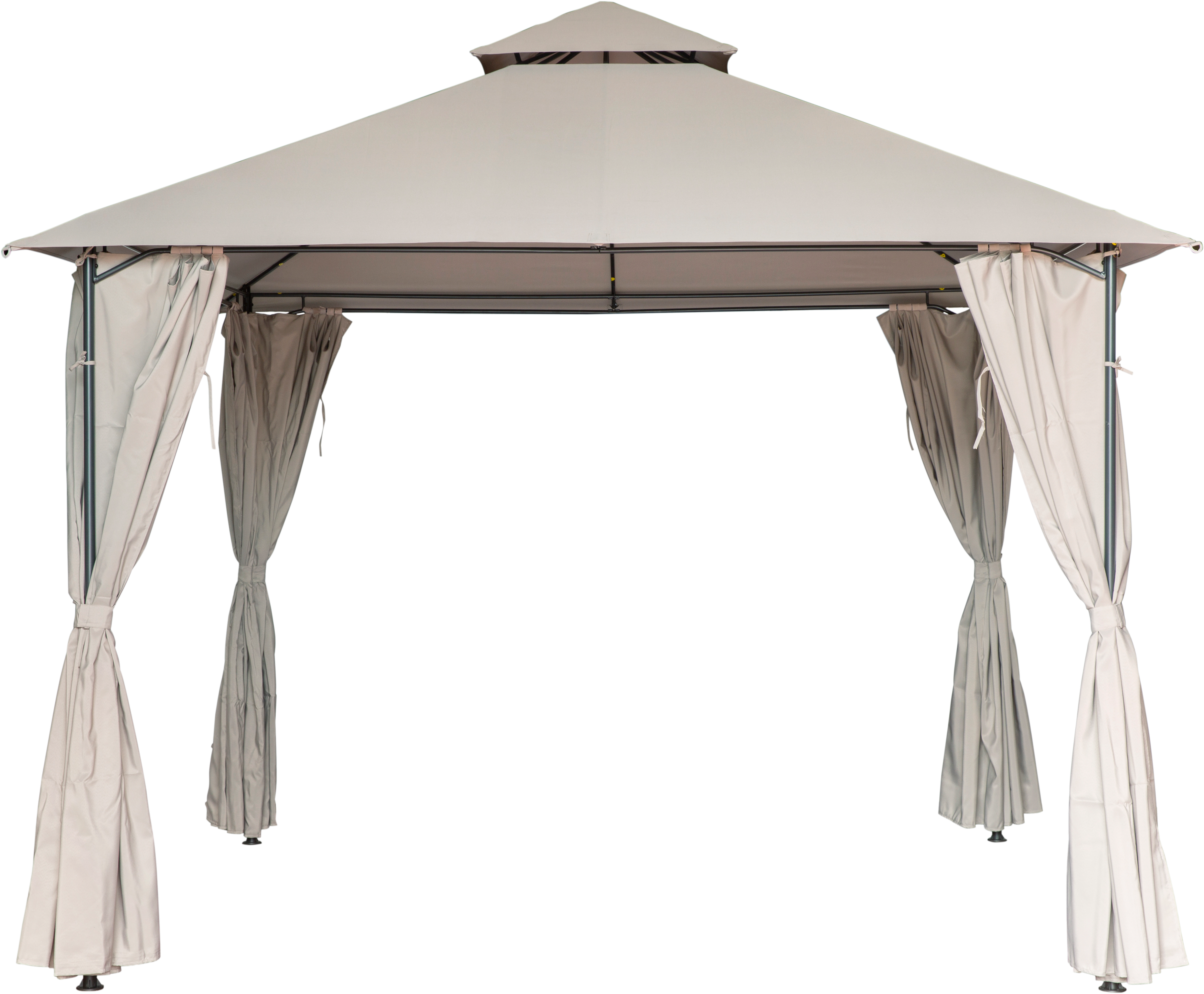Pérgola de metal NATERIAL OXIS TAUPE 3X3M - 3