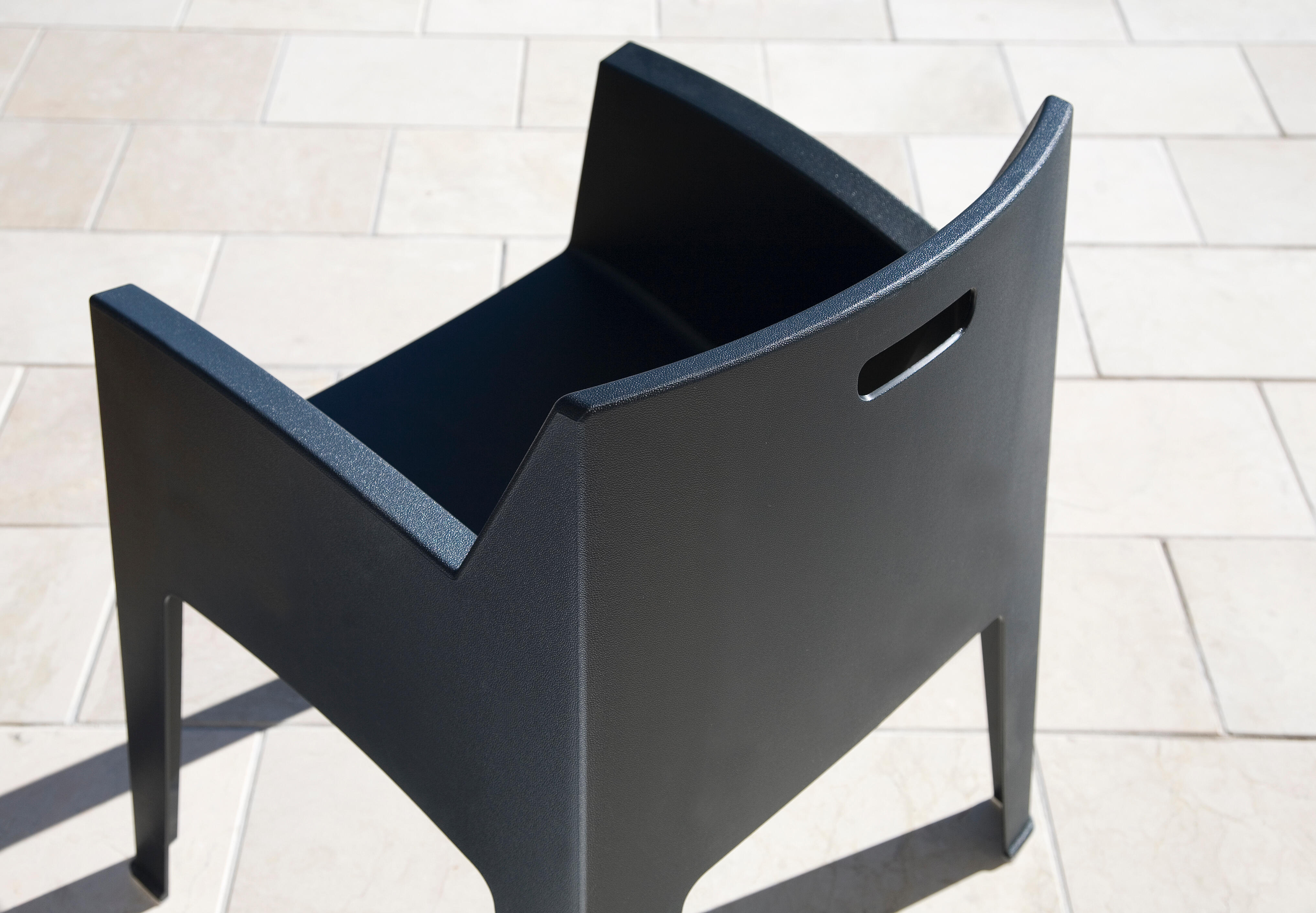 Silla de jardín de polipropileno Master gris - 5