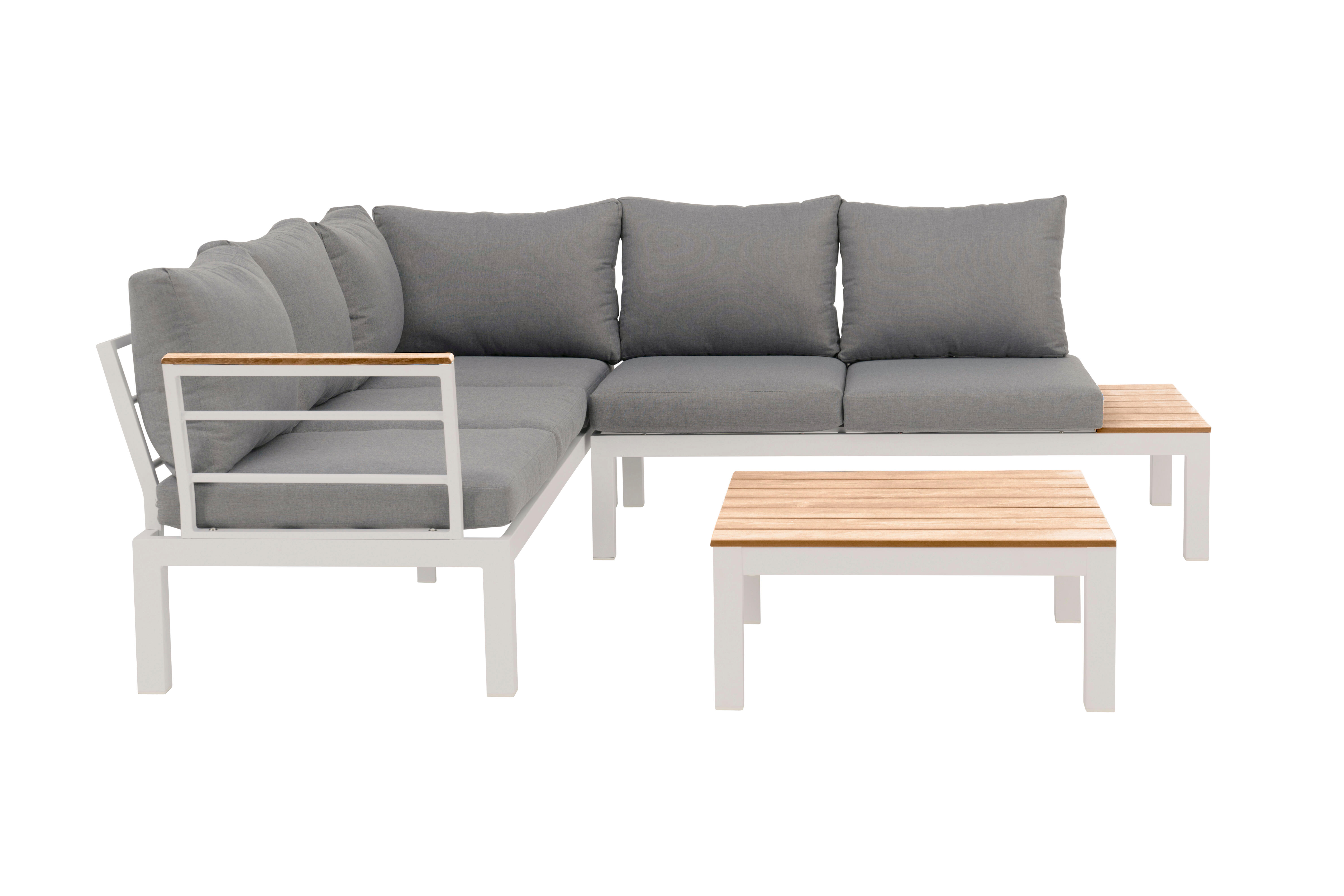 Sofá lateral de jardín de aluminio Little San Diego. Parte conjunto - 10