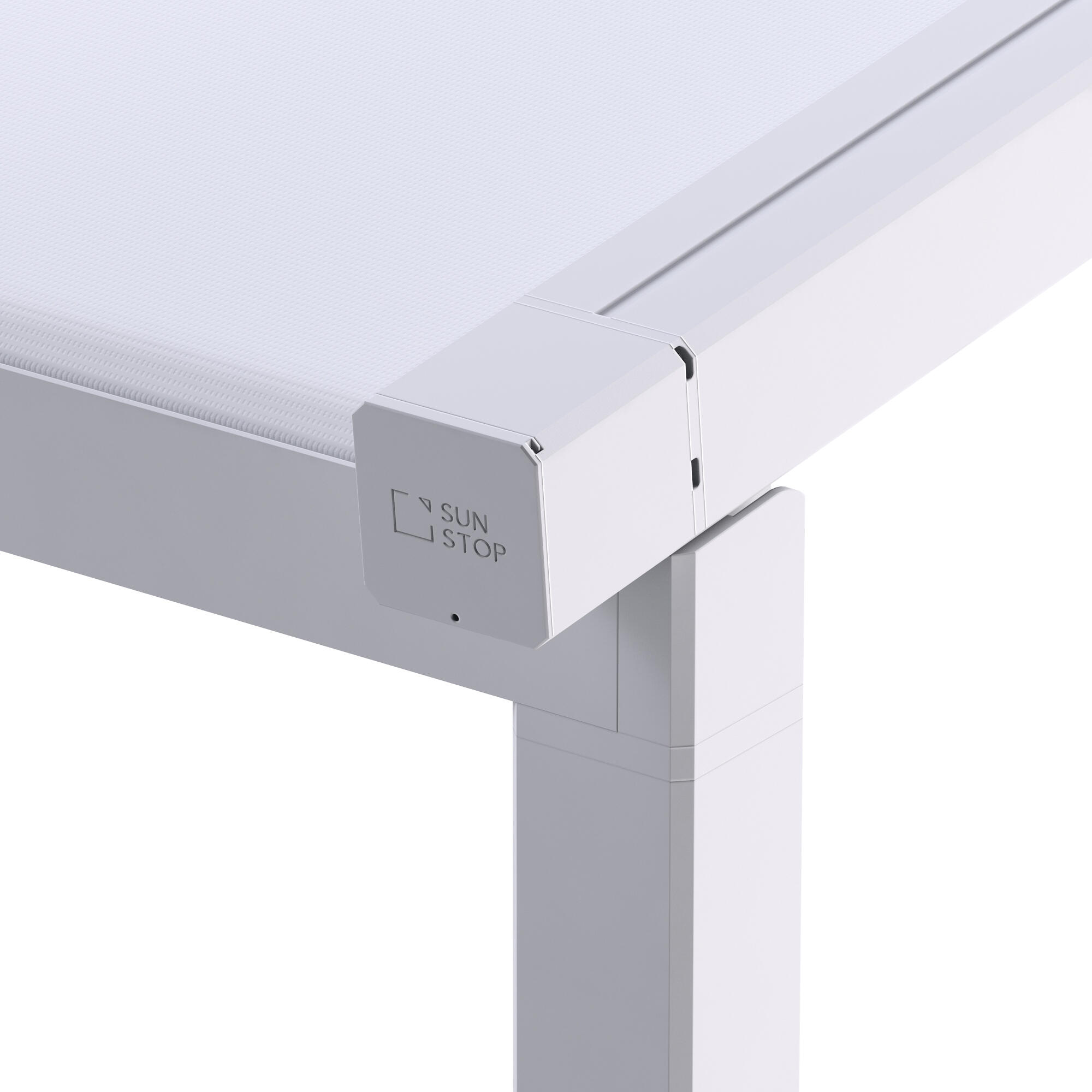 Pérgola tensada marsella 4x3 m blanca lona blanca