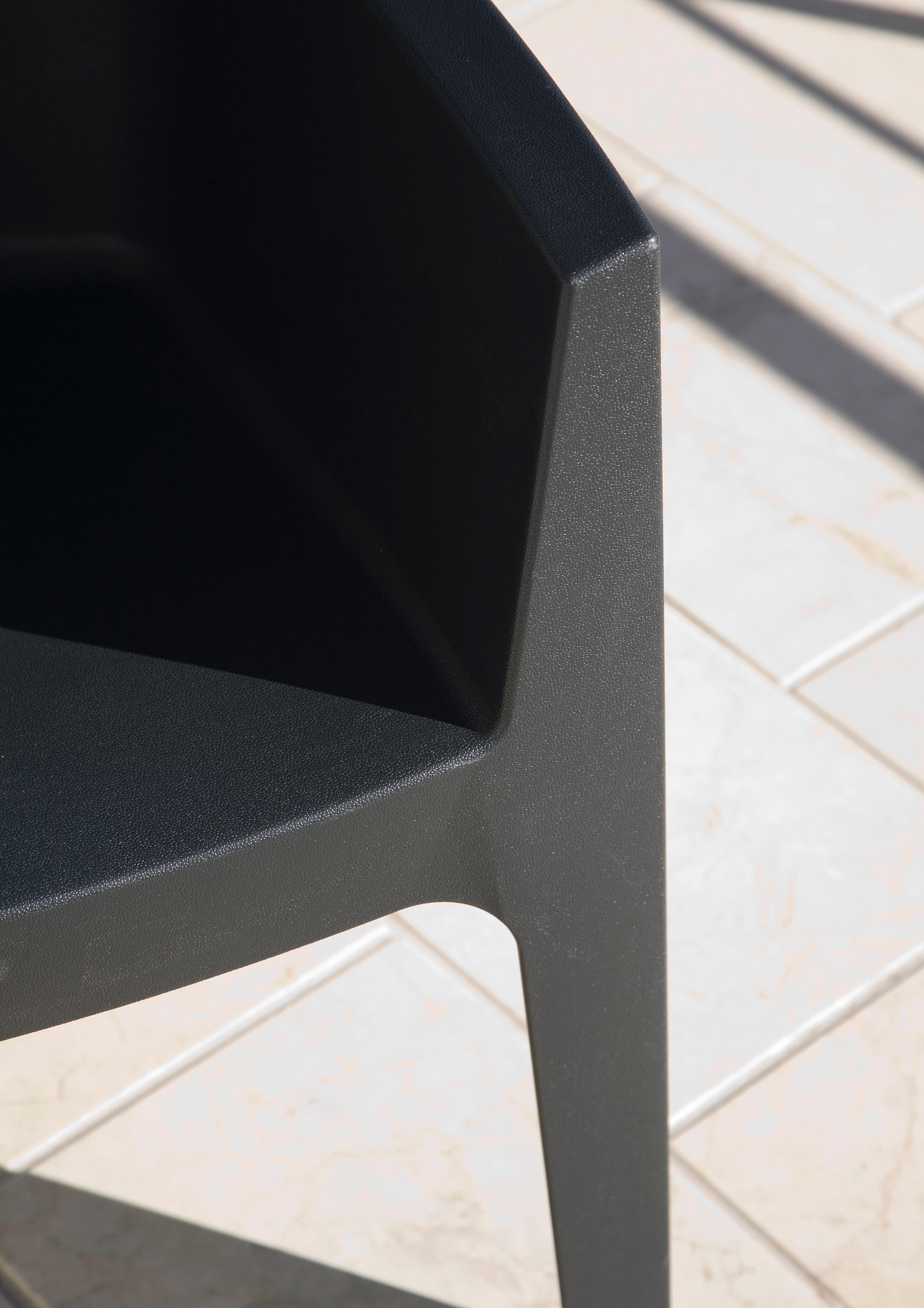 Silla de jardín de polipropileno Master gris - 4