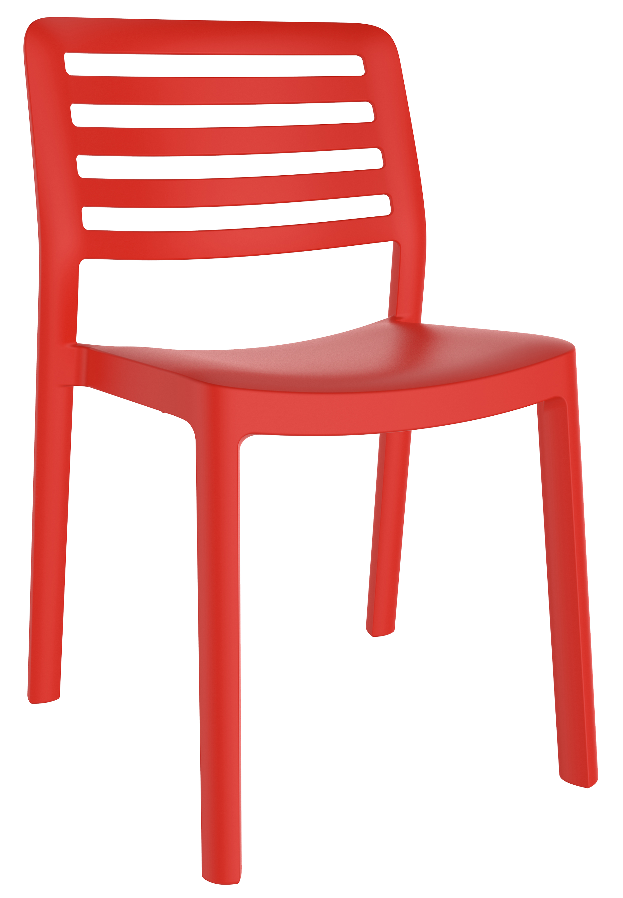 Silla de jardín de polipropileno wind rojo