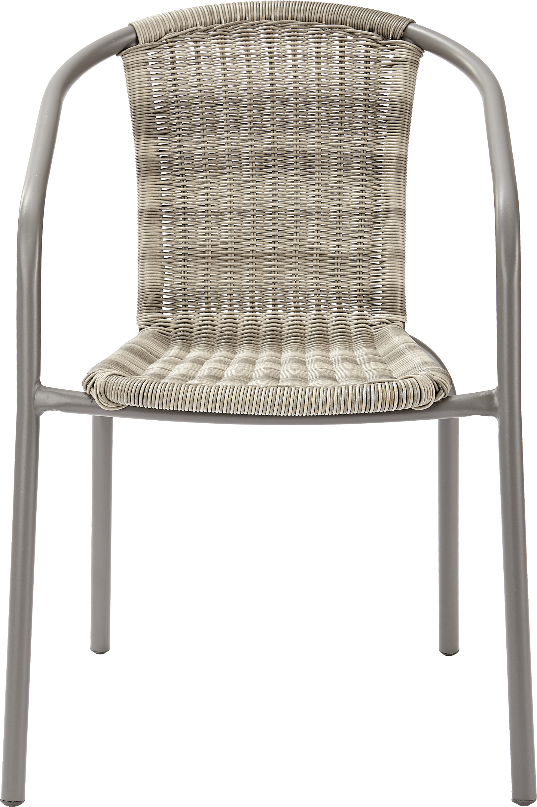 Cadeira de refeição empilhável em metal e rattan sintético Elia - 9