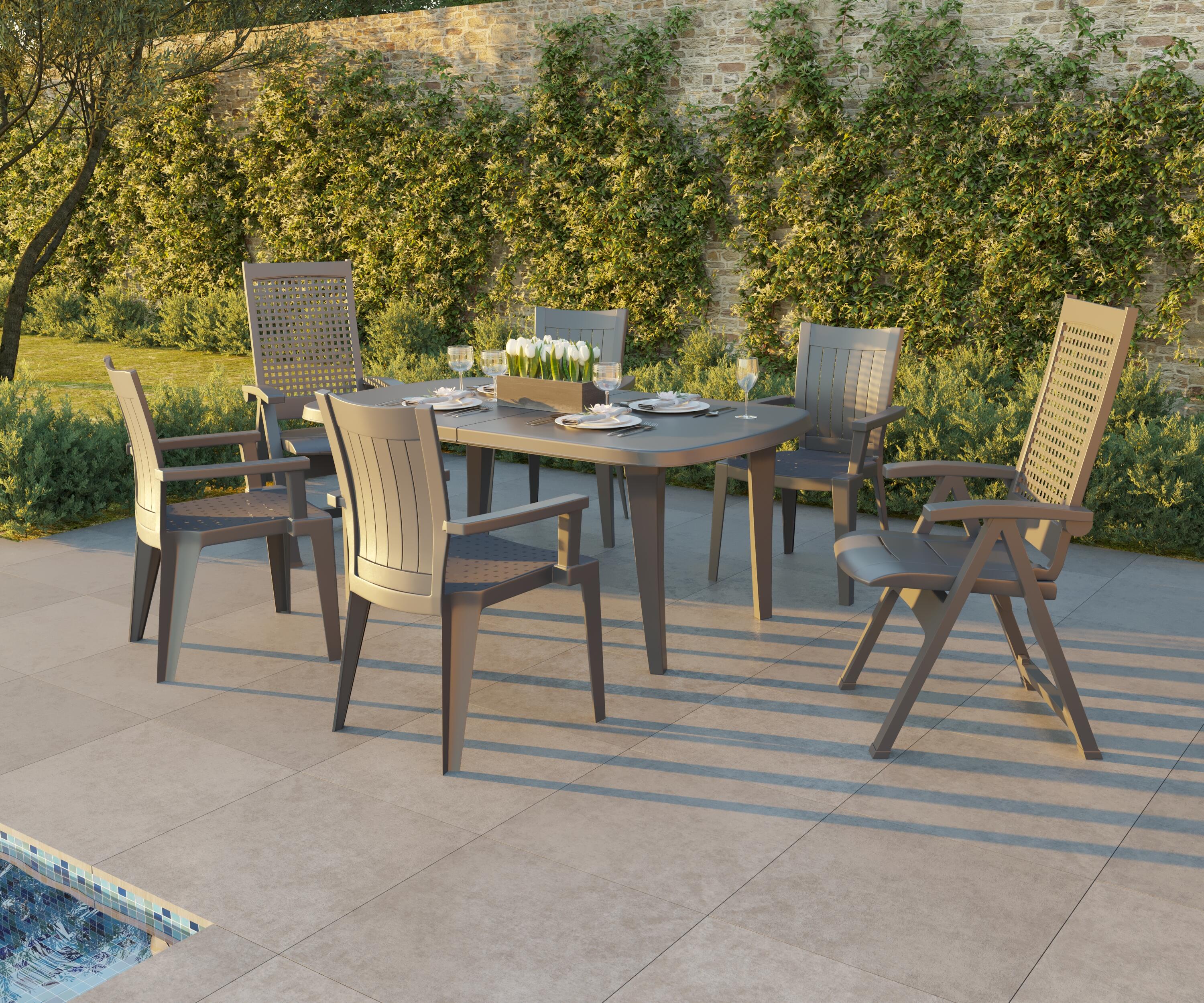 Cadeira de resina PACIFIC ANTRACITE - 2