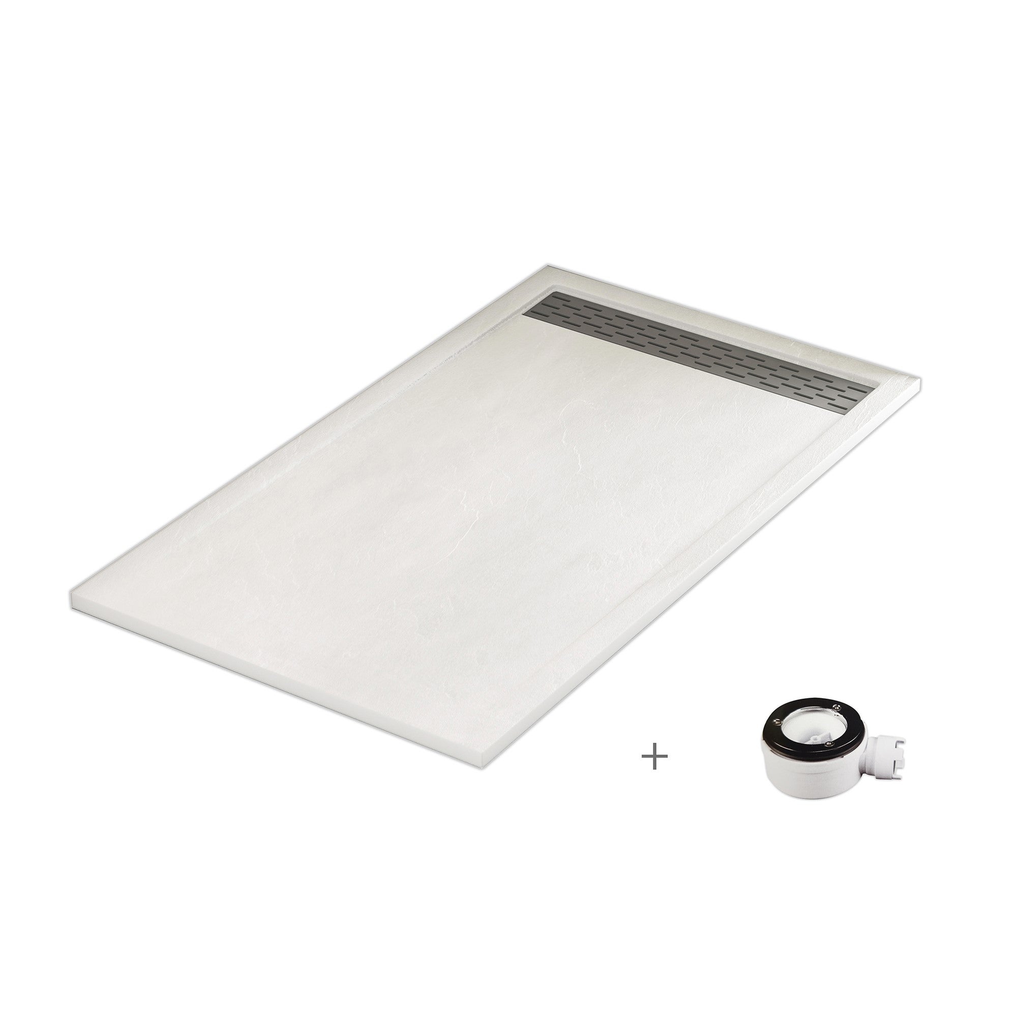 Plato de ducha Beach 100x80 cm blanco - 2