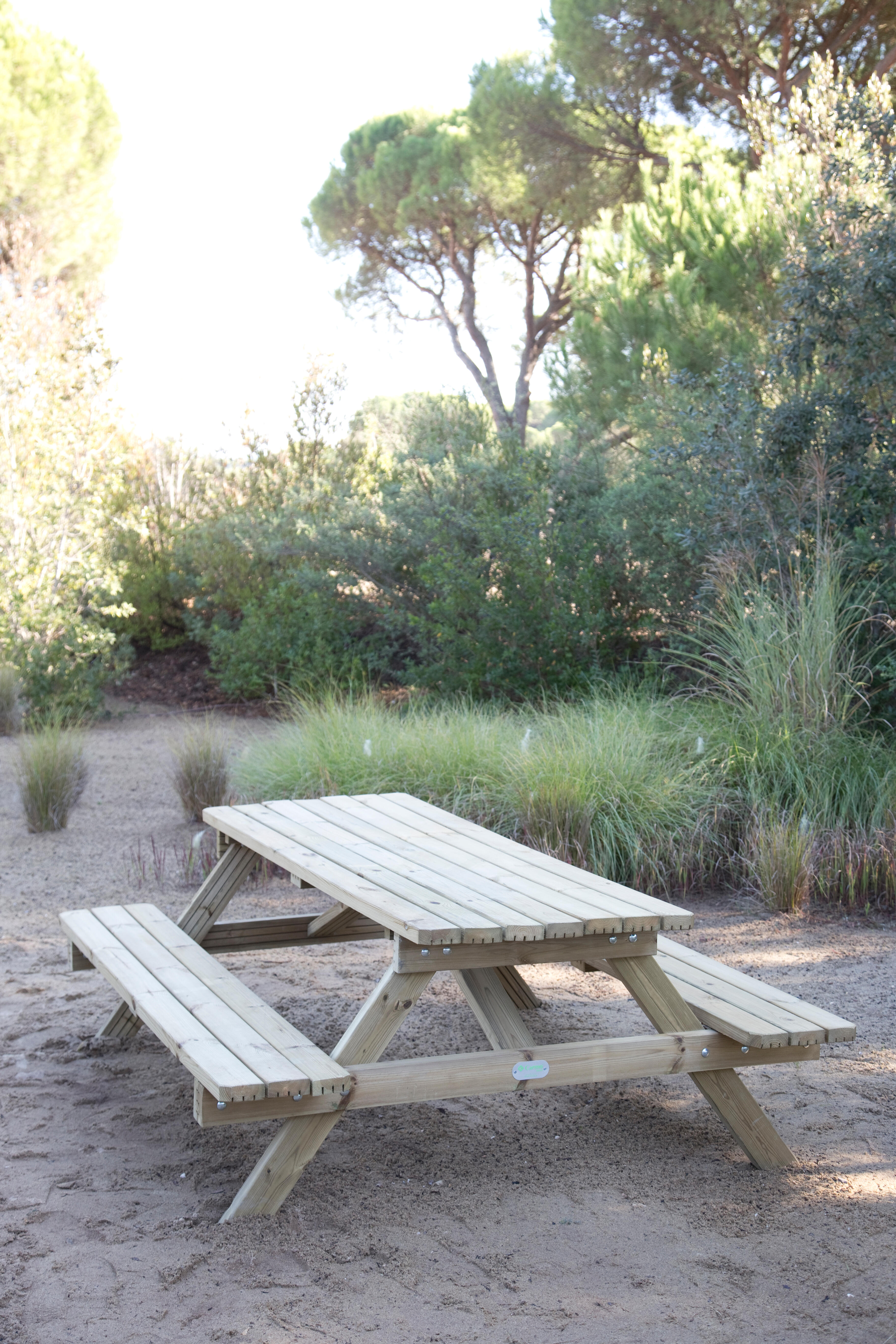 Mesa de madeira KIT PICNIC 180X150X70CM - 10
