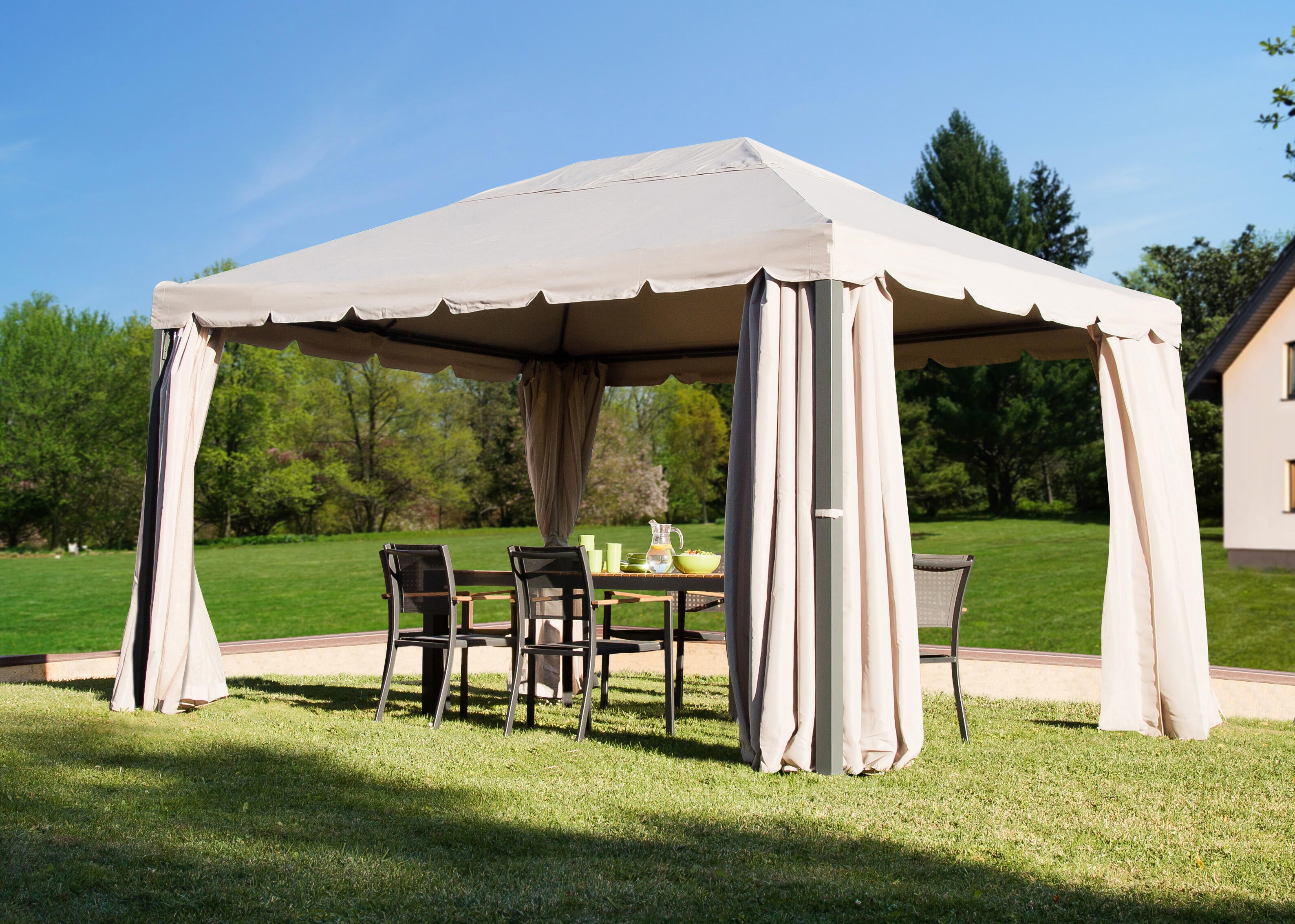 Tenda da esterno NATERIAL Ysis tortora L 204 x L 346 cm, 4 pezzi - 2
