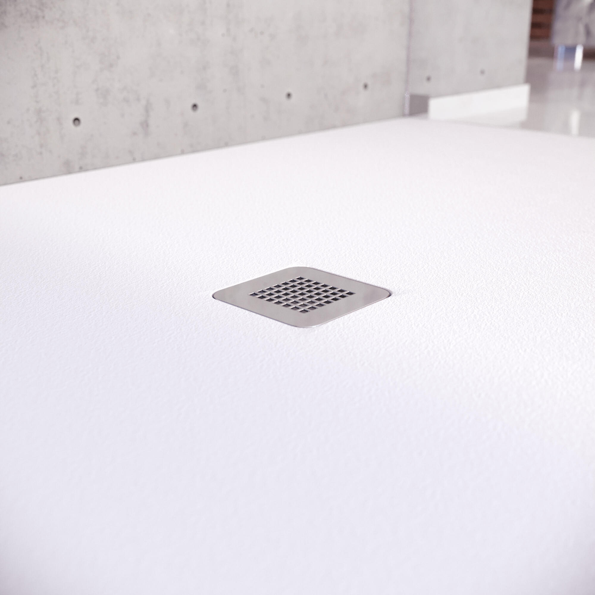 Base de duche válvula rebaixada 120x80 cm branco Pietra - 4