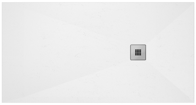 Base de duche URBAN PIZARRA 200X80 BRANCA +VALV RETANGULAR