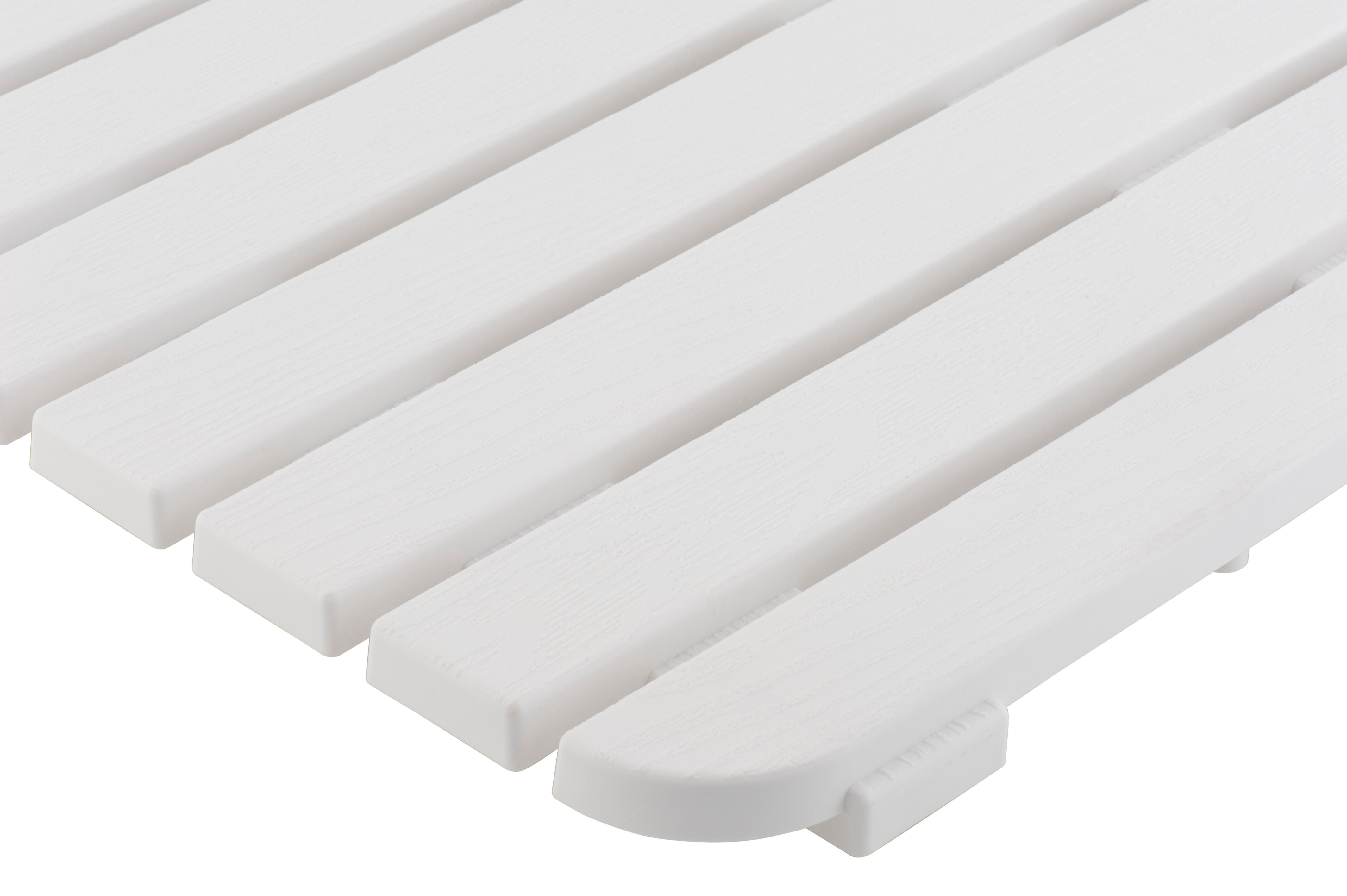 Tarima baño cuadrada blanco 55x 55 cm - 3