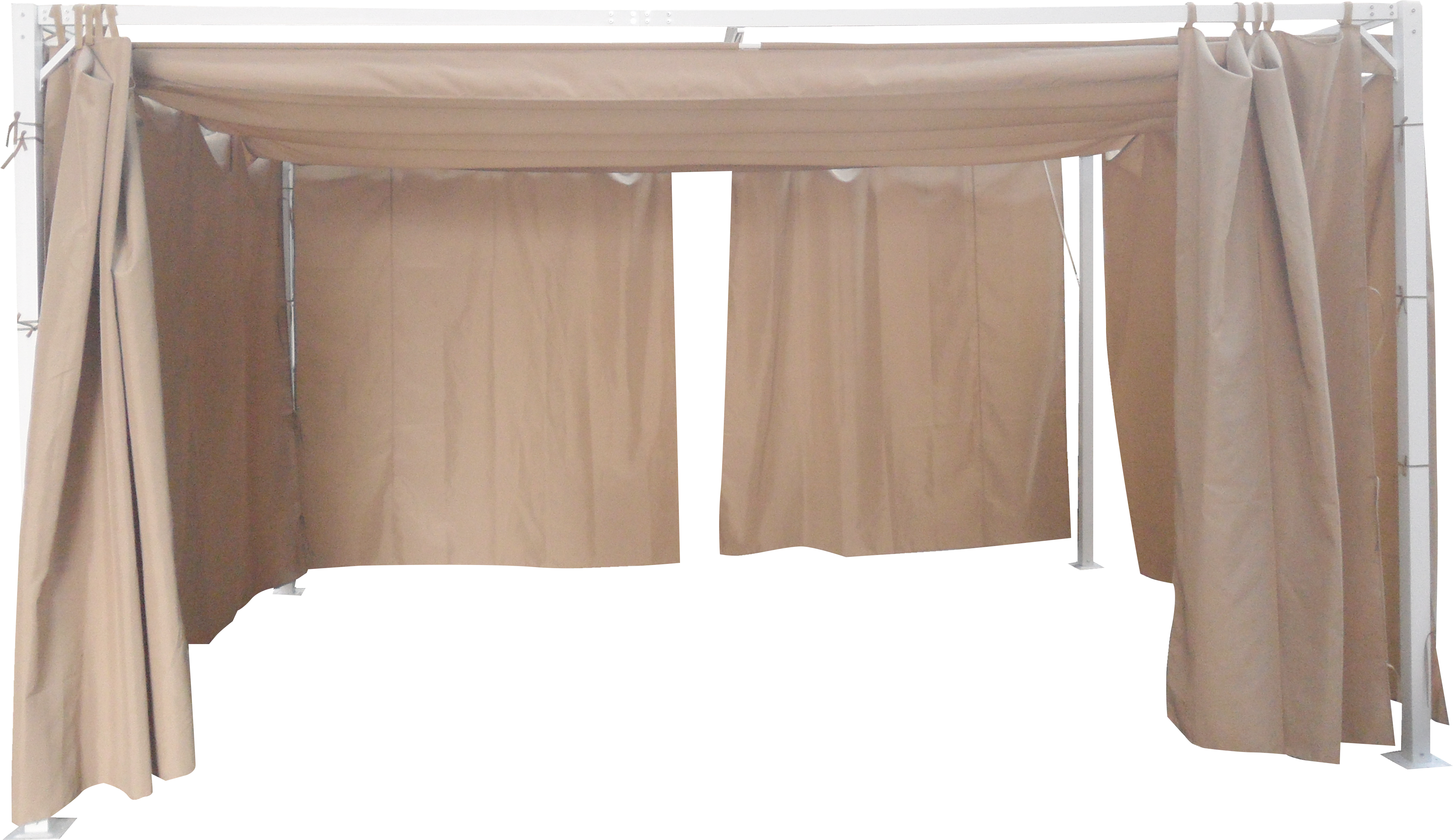 Set de 4 cortinas para pérgola bahamas de poliéster 393x293 cm