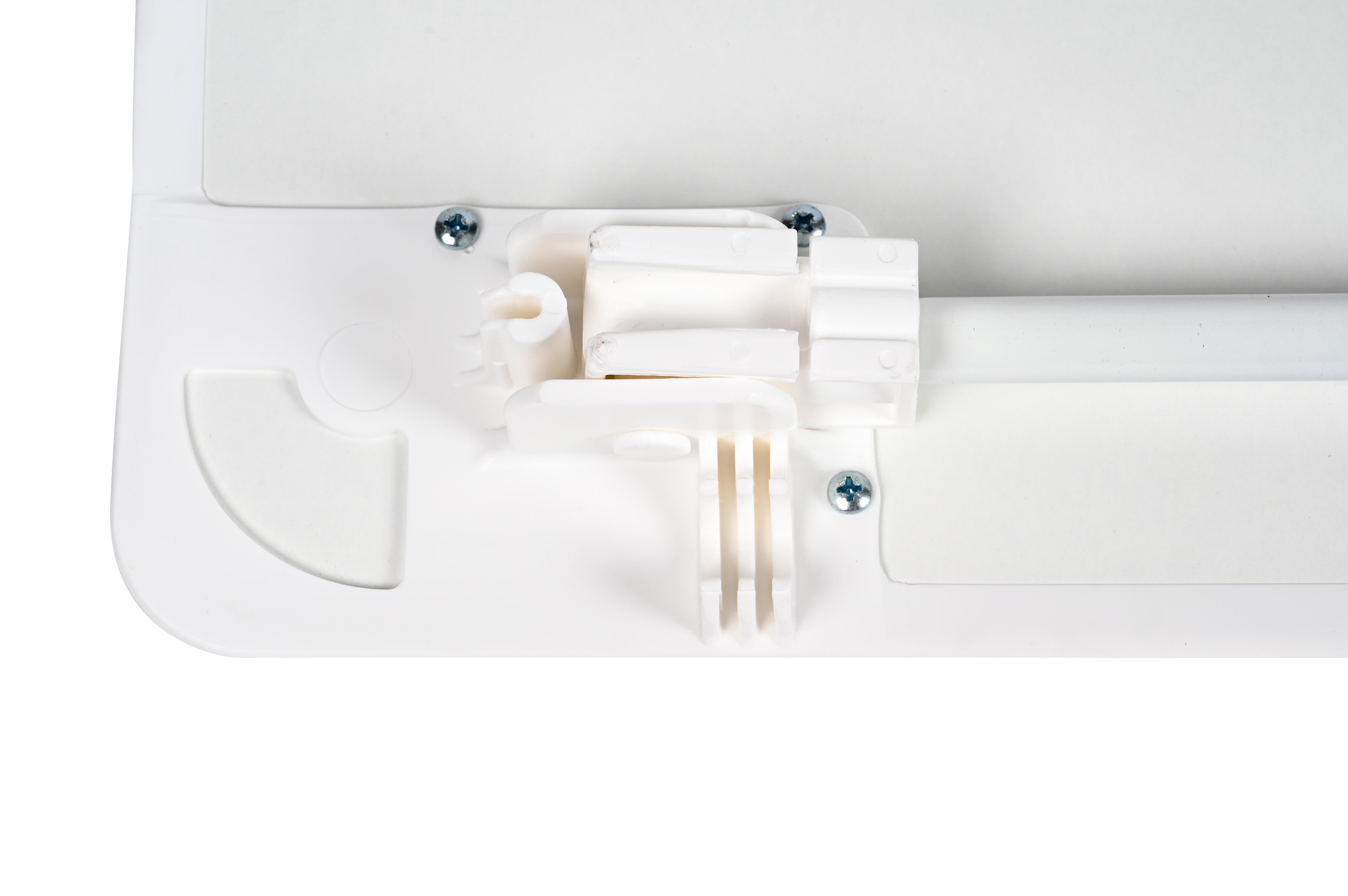 Mesa de jardín de comedor de acero Camping blanco de 80x70x60 cm - 4