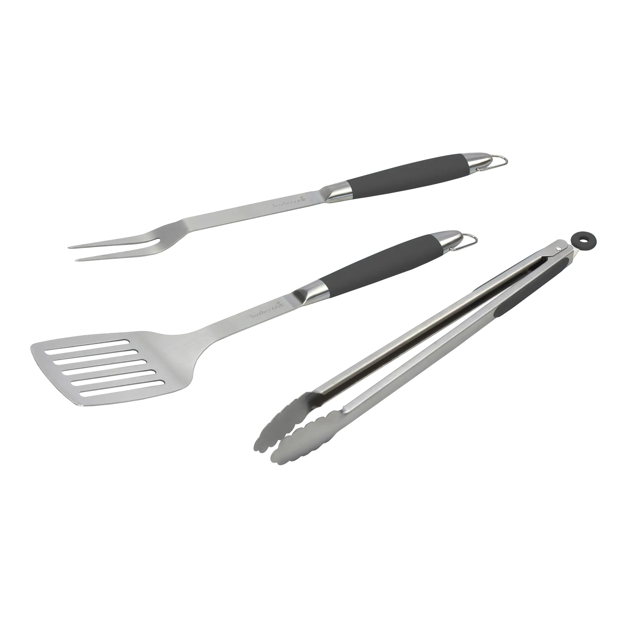 Set de utensilios para barbacoa de acero inoxidable x cm