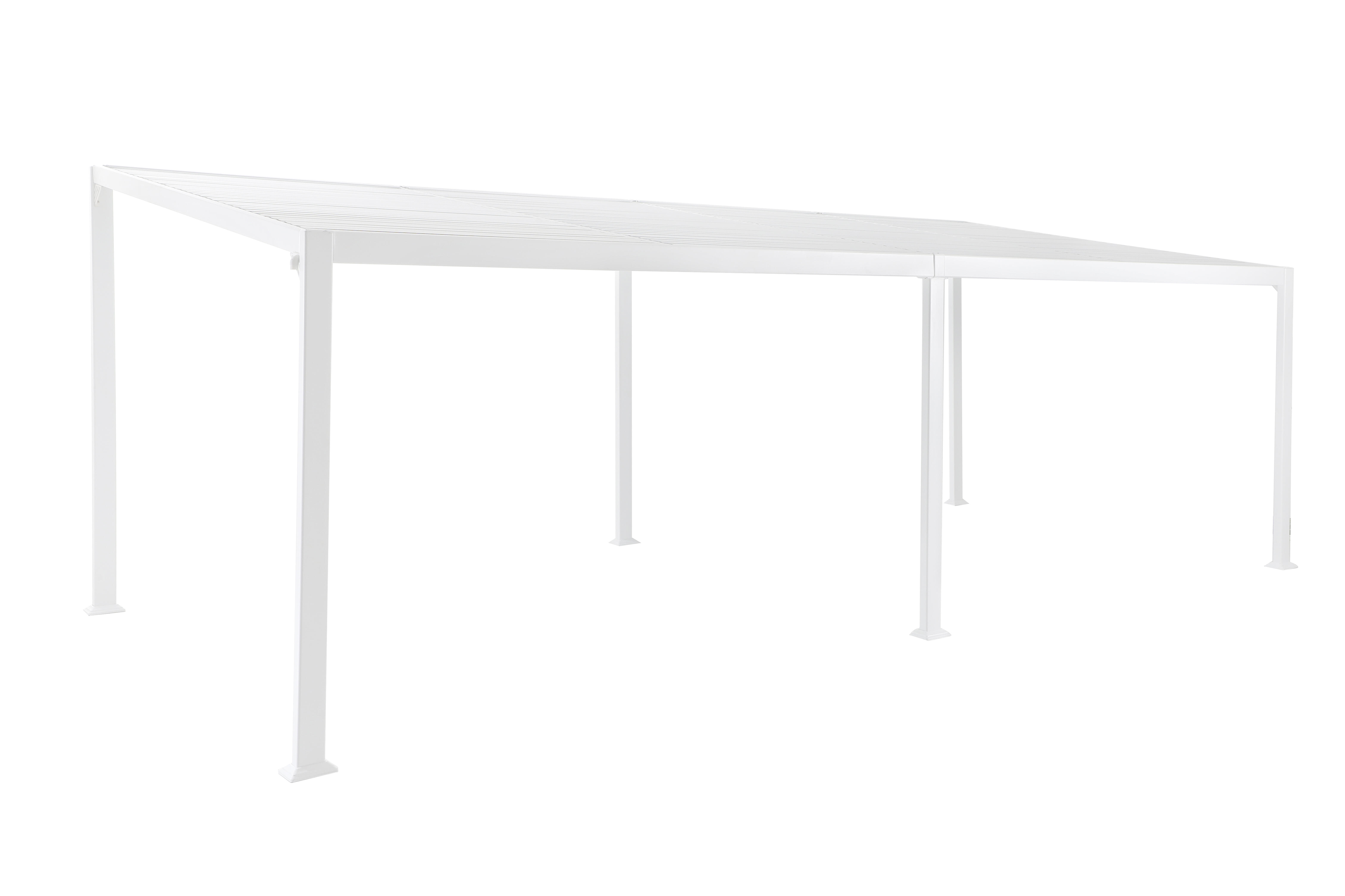 Pérgola de aluminio blanco. Parte 4 de 7 de un conjunto - 3