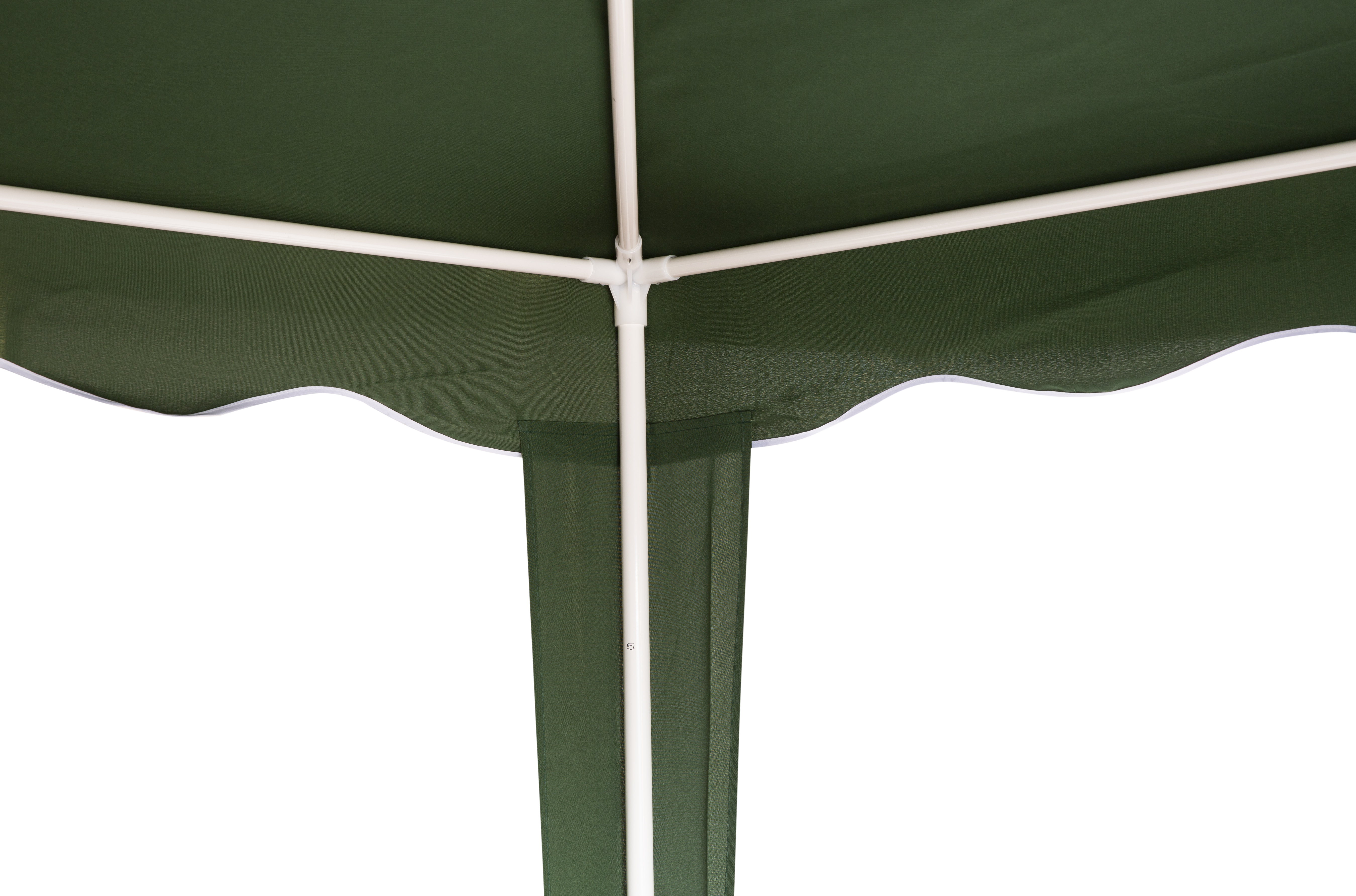 Cenador de acero con cubierta NATERIAL Pico de 295 x 295 cm verde - 6