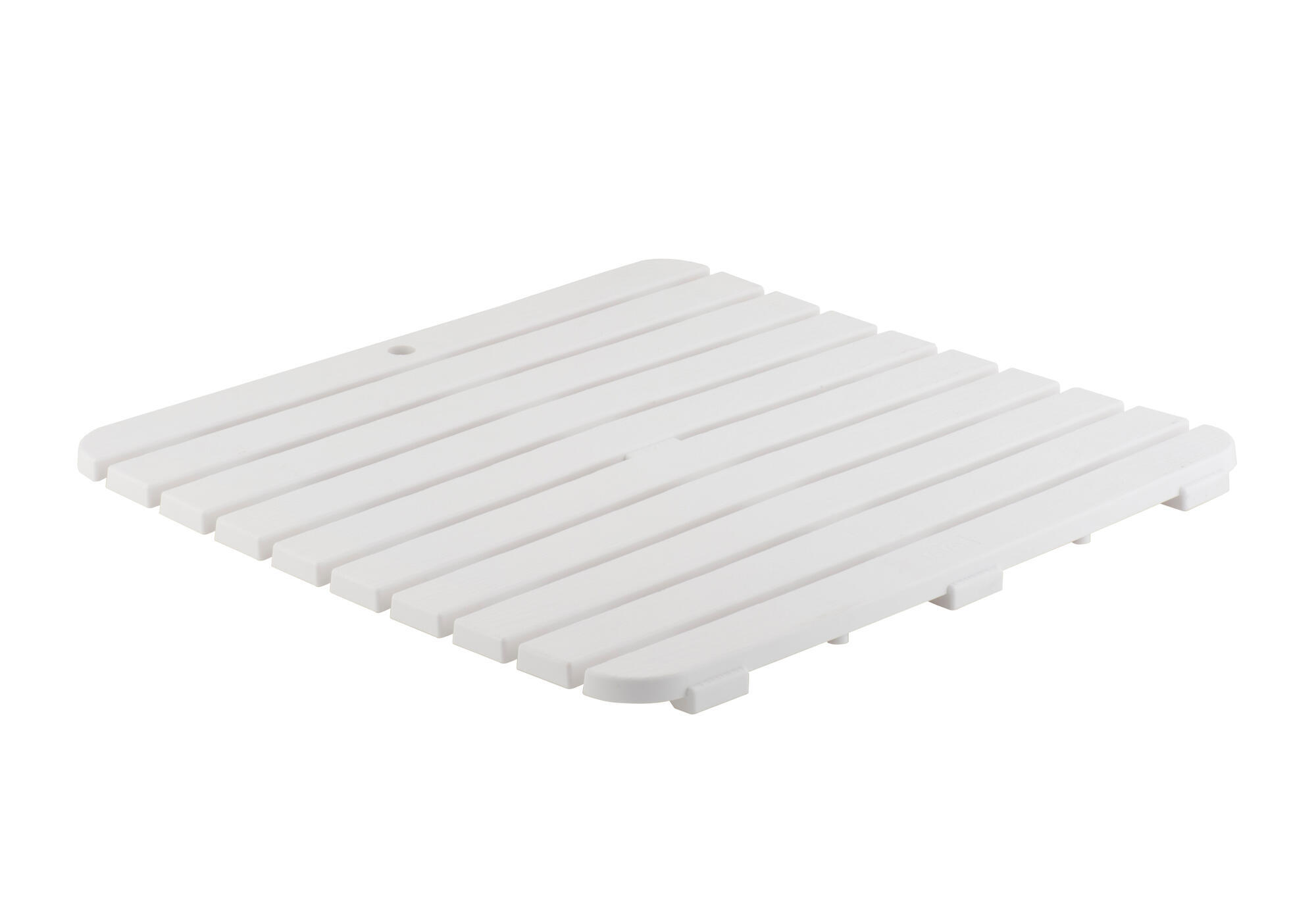Tarima baño cuadrada blanco 55x 55 cm