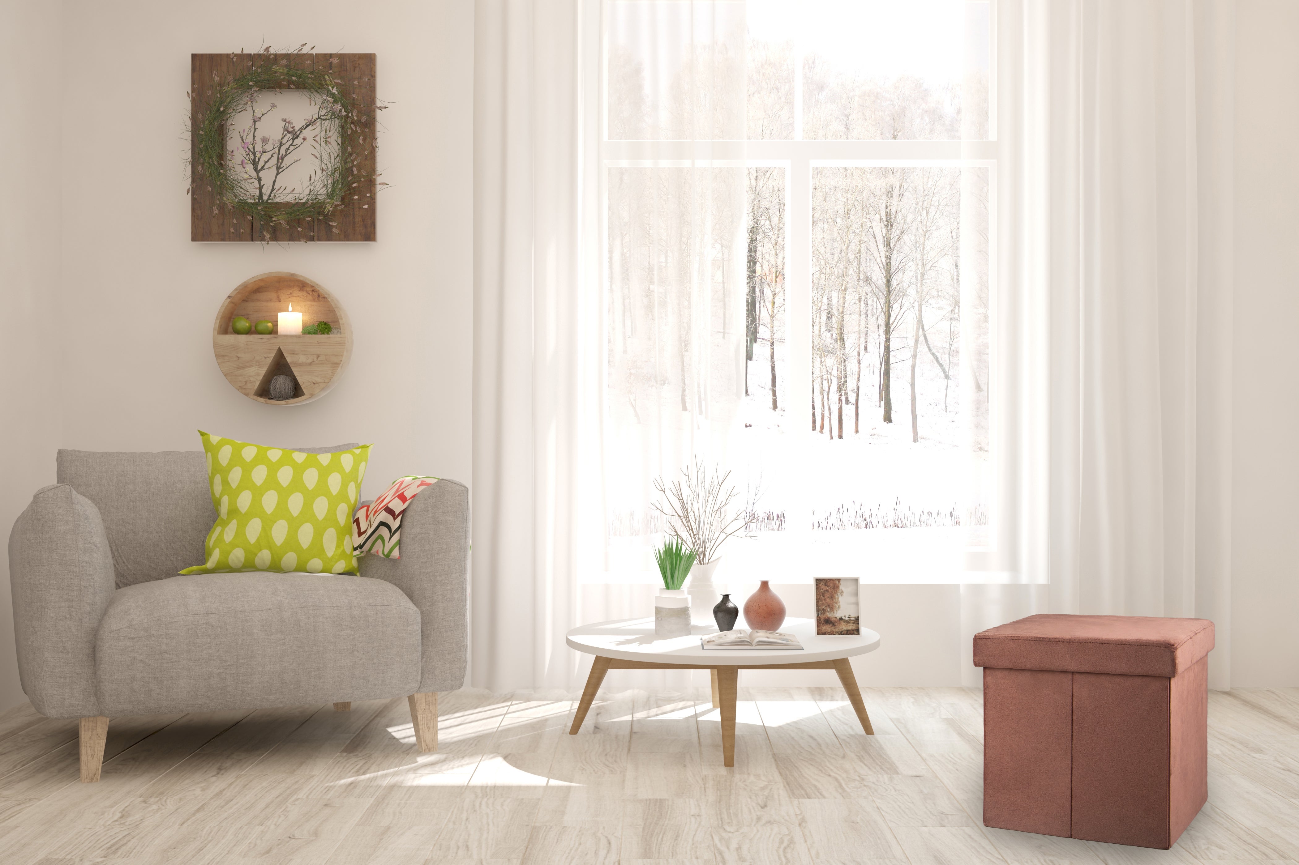 Puff decorativo poliéster cuadrado Terciopelo rosado 38x38x38cm - 8