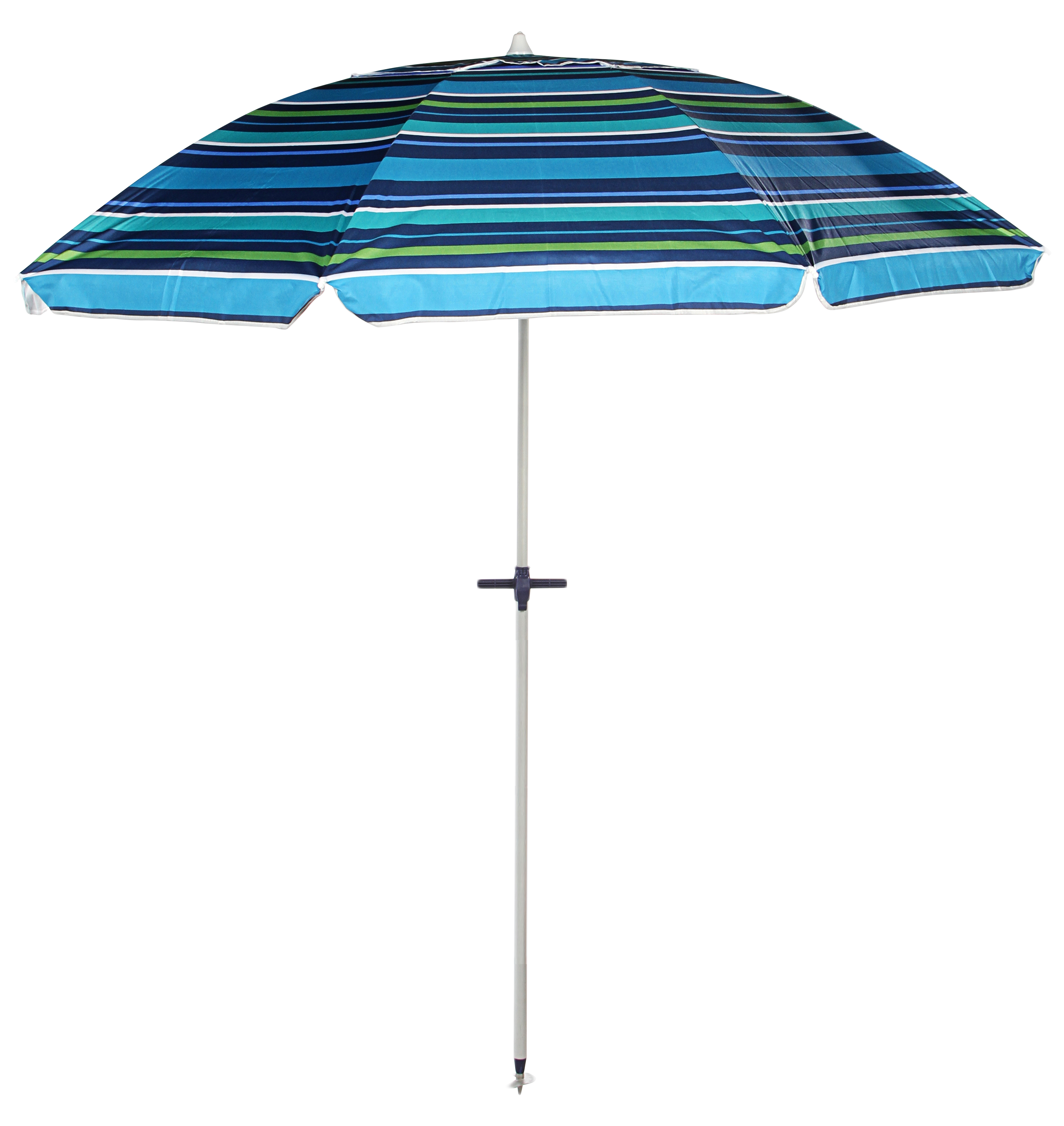 Sombrilla de playa grande Ø250 cm con mástil de aluminio y 8 lamas de fibra  de vidrio con bolsa de transporte Soleil Maxi