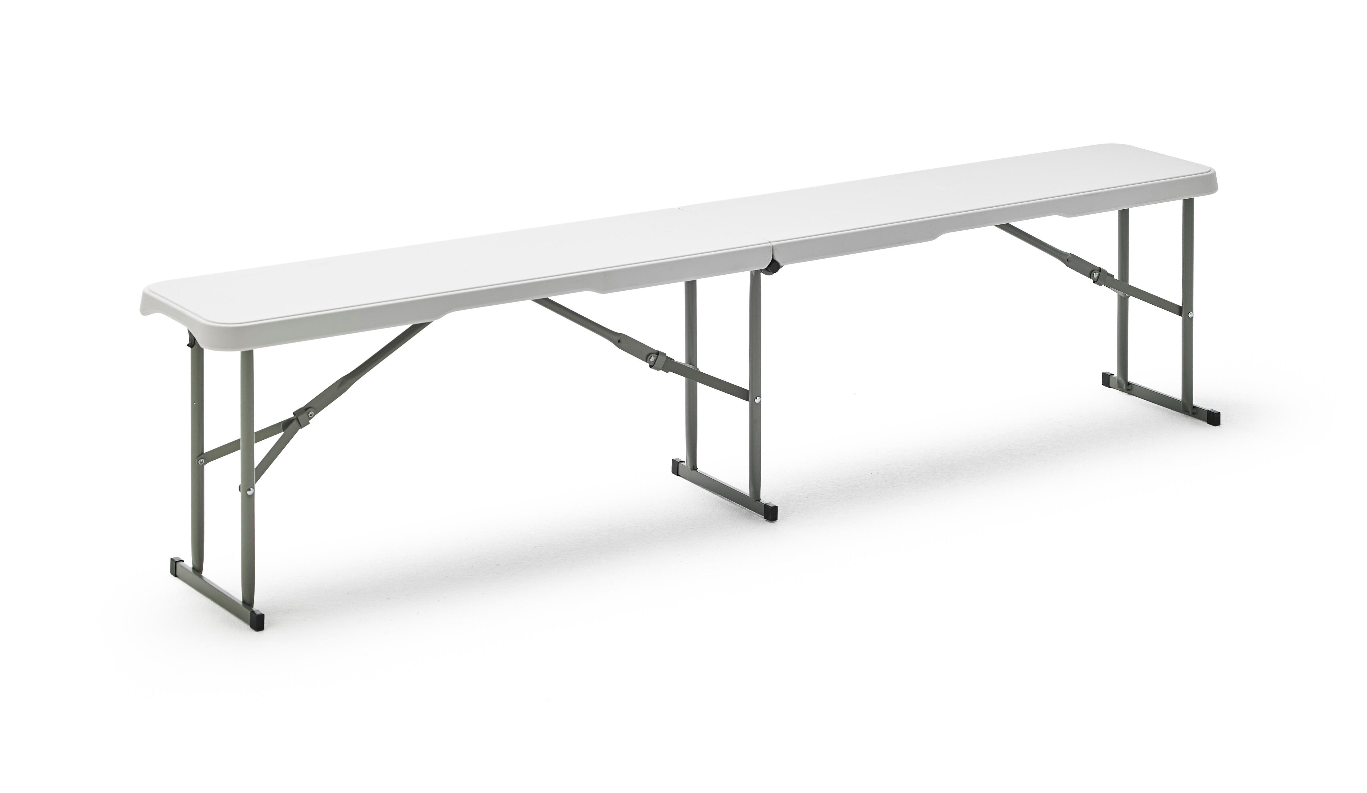 Banco catering rectangular dobrável 183x28x43 cm - 4