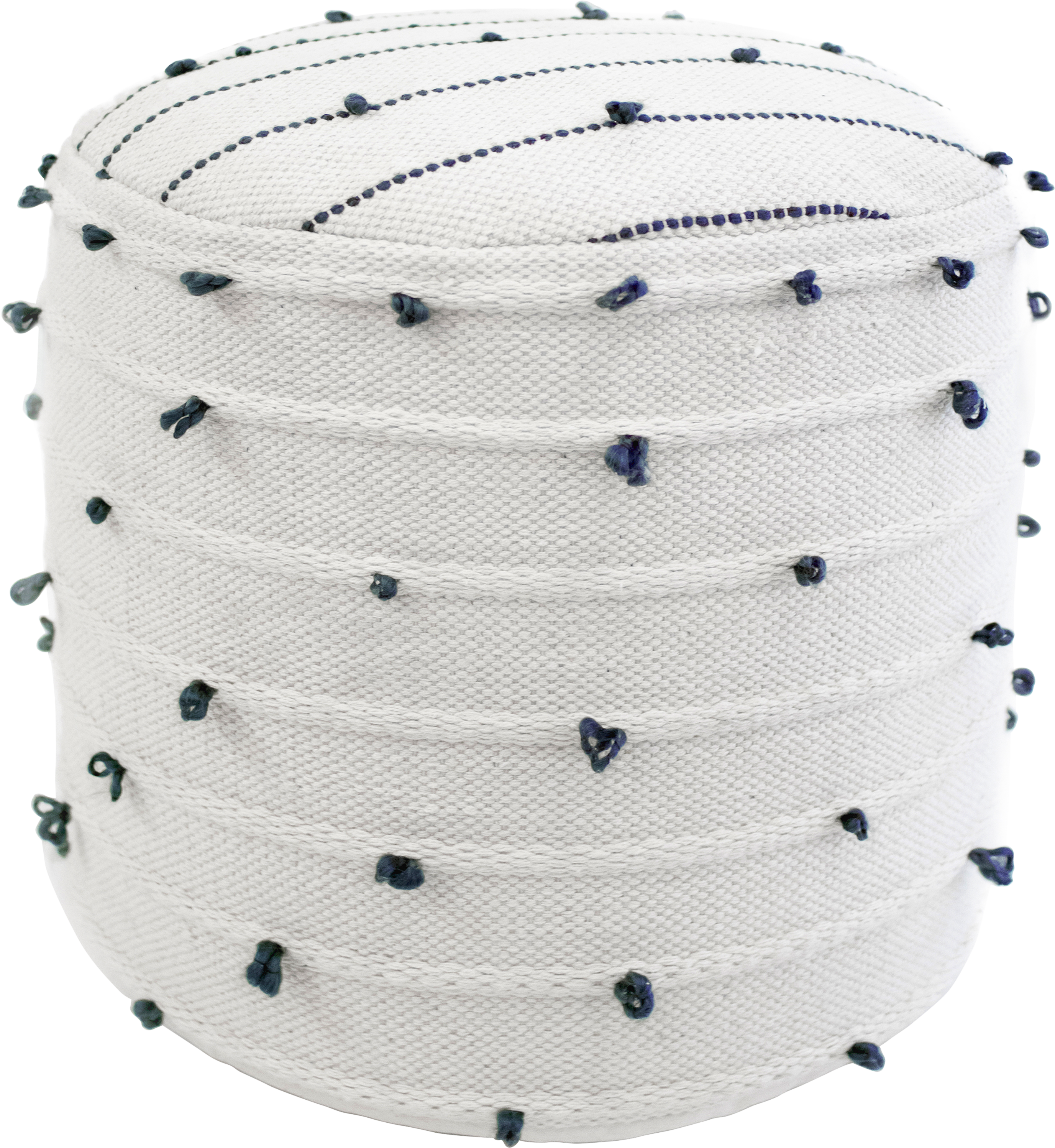 Puff de fibra natural elen 45x43 cm