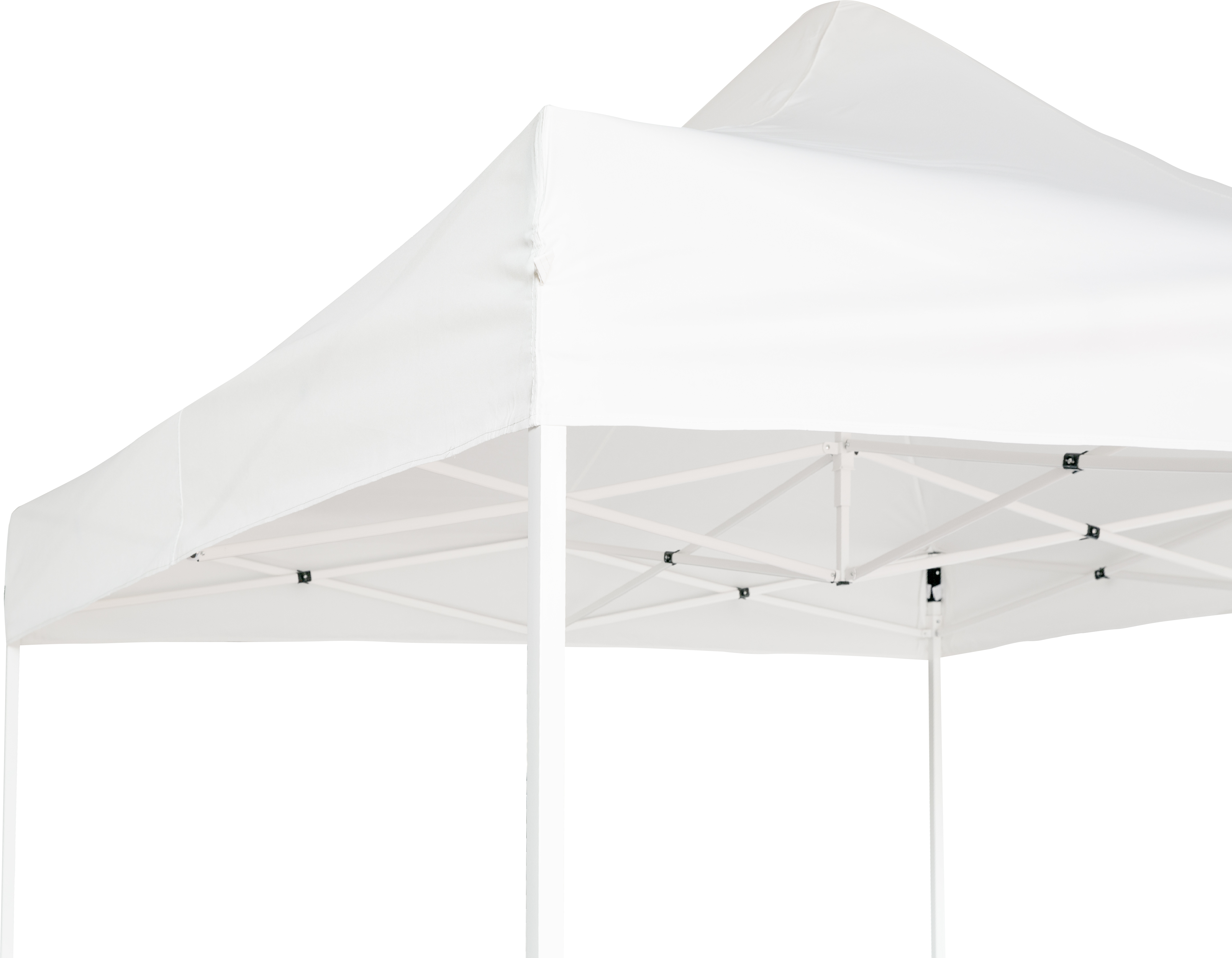 Cenador de acero con cubierta NATERIAL Bora de 295 x 295 cm blanco - 6