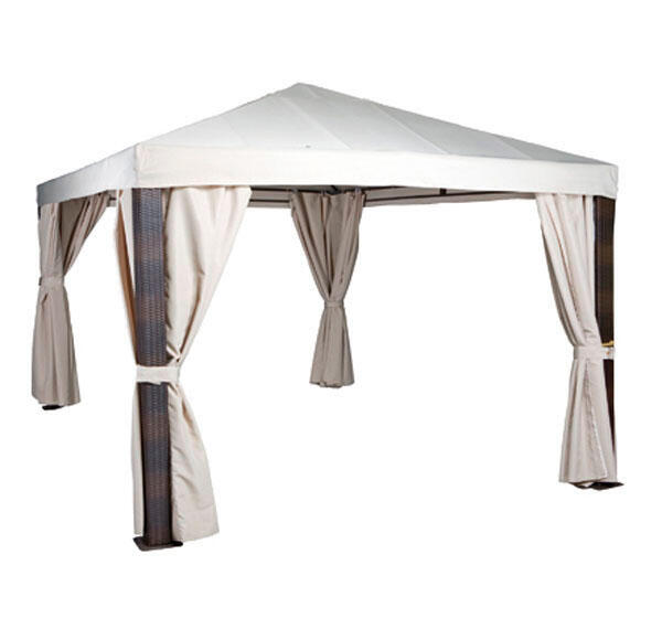 Cortinas para pérgola marbella de poliéster beige 300x400cm
