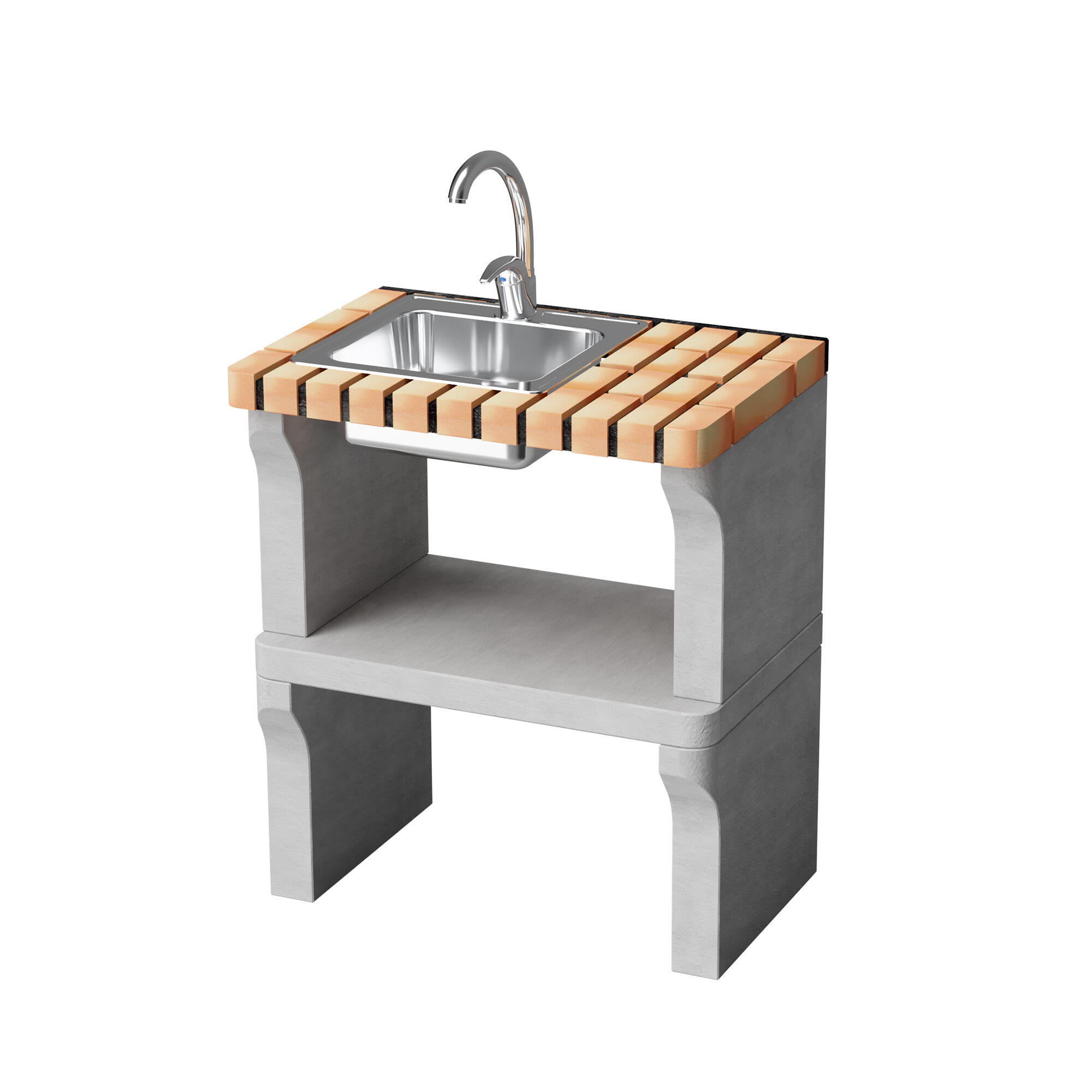 Modulo bancada new iberia fregadero izquierda