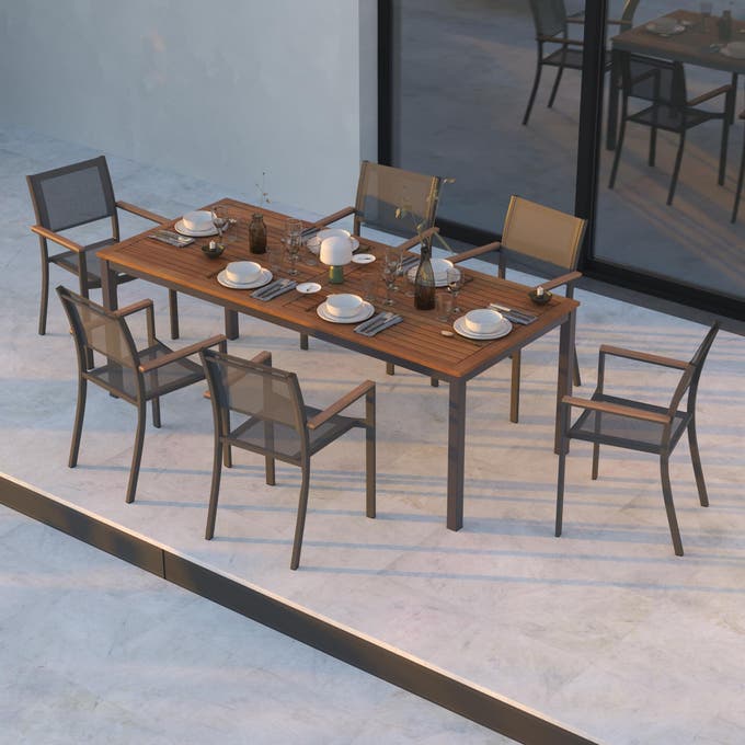 Conjunto comedor de exterior