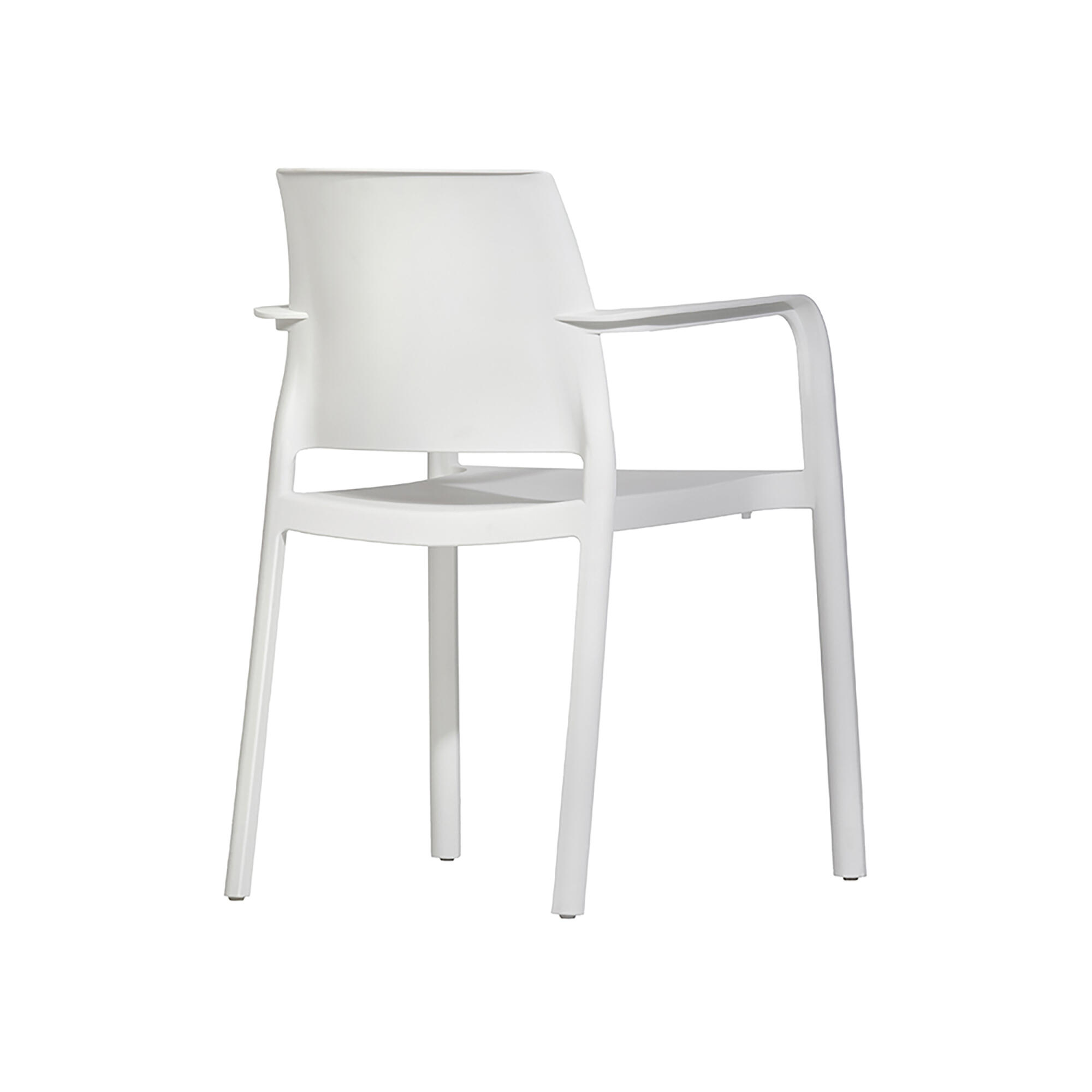 Silla de exterior de polipropileno dock blanca