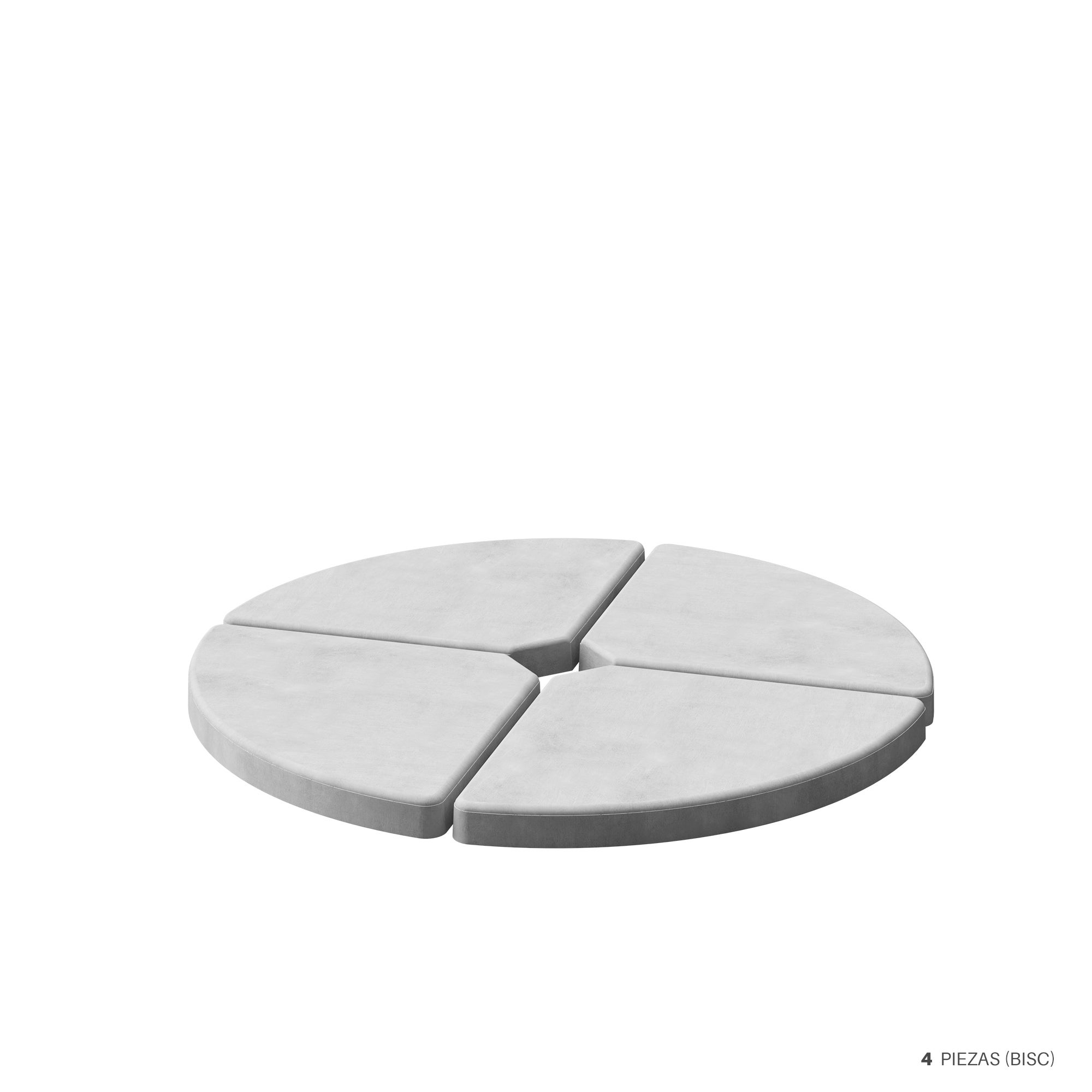 Pie de parasol 1/4 cemento Bisc 16 kg - 3