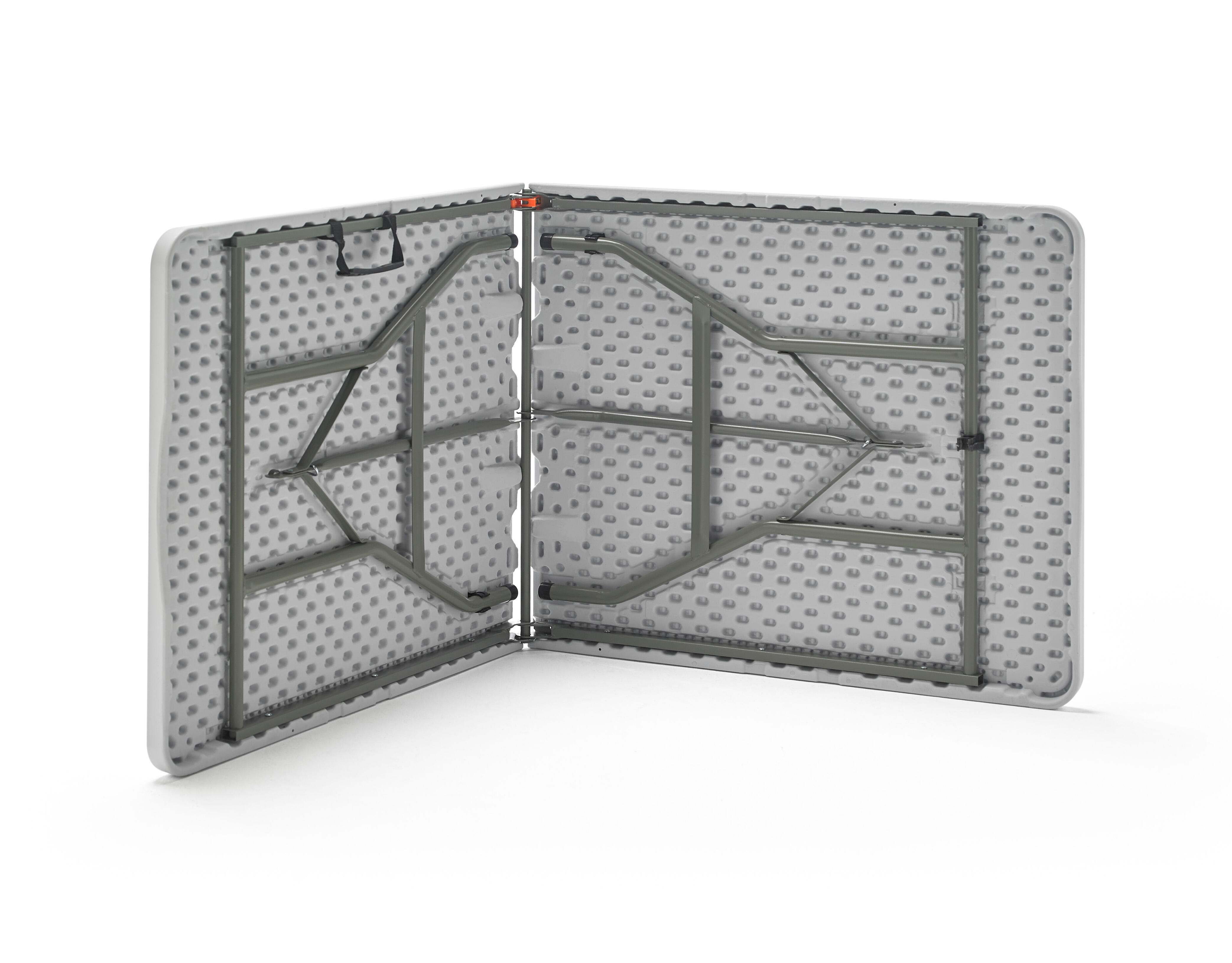 Mesa de picnic plegable de acero Every blanco de 180x74x70 cm - 4