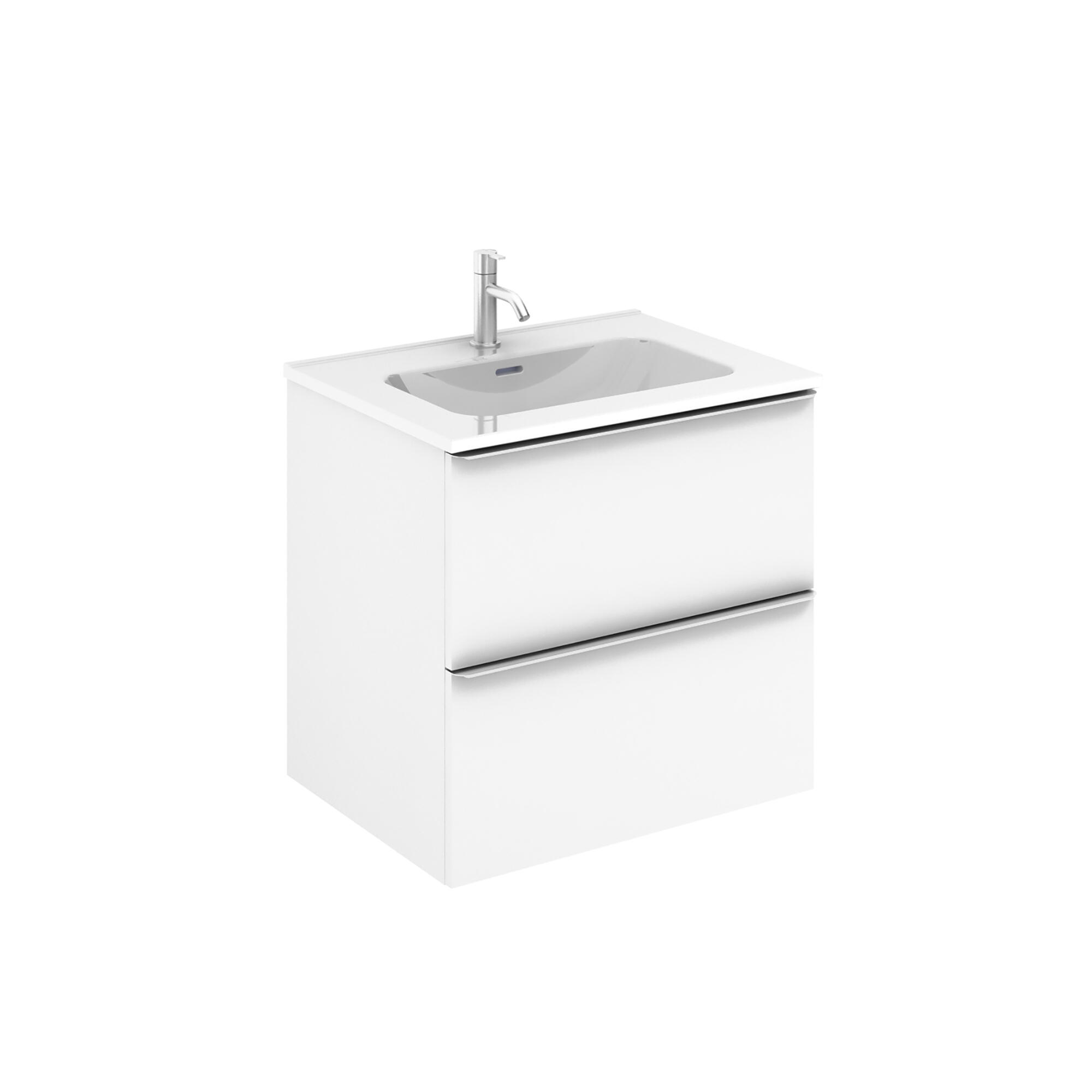 Mueble de baño con lavabo komplett blanco 60x45 cm