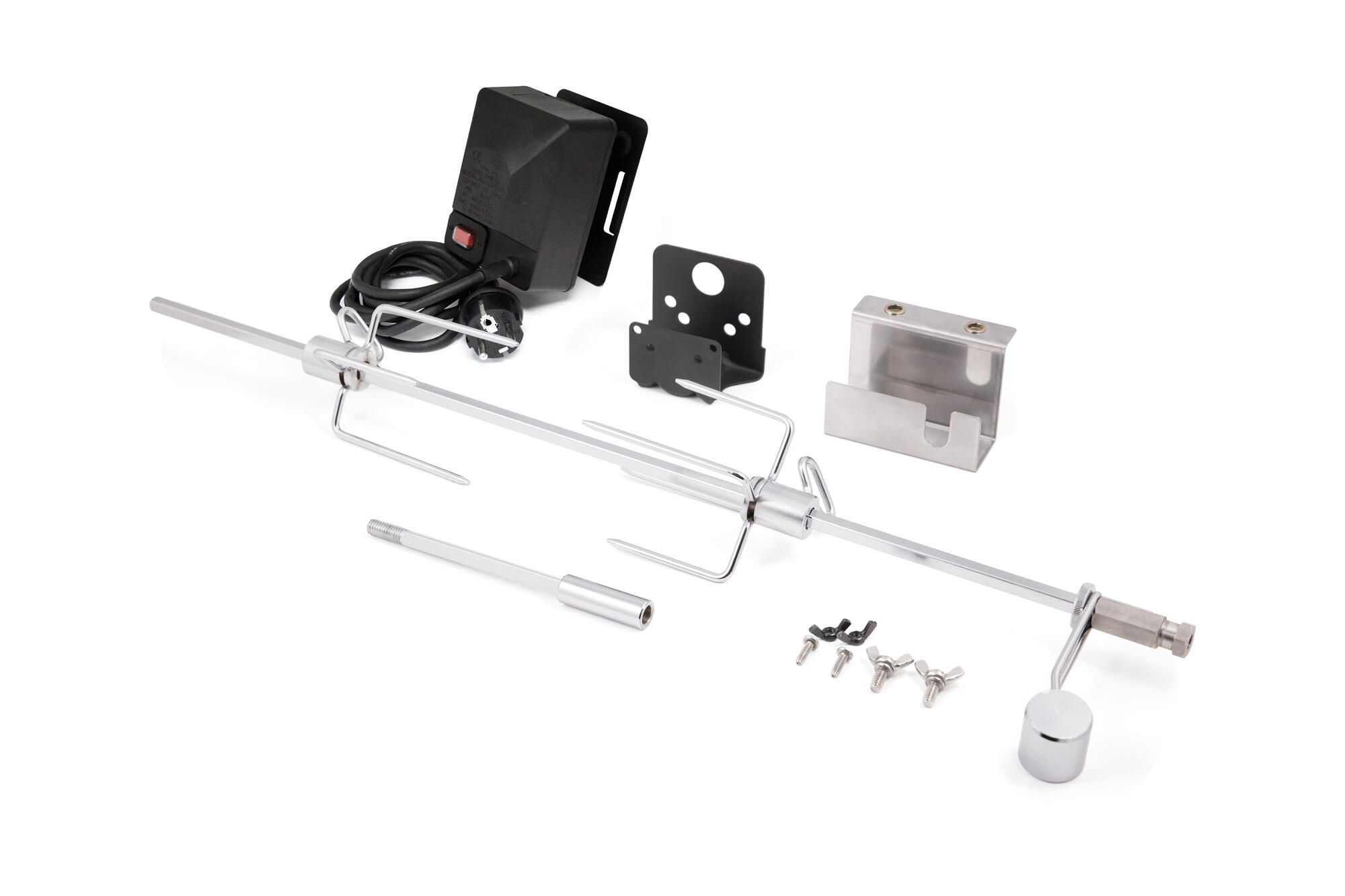 Asador giratorio premium de acero inoxidable 12 cm