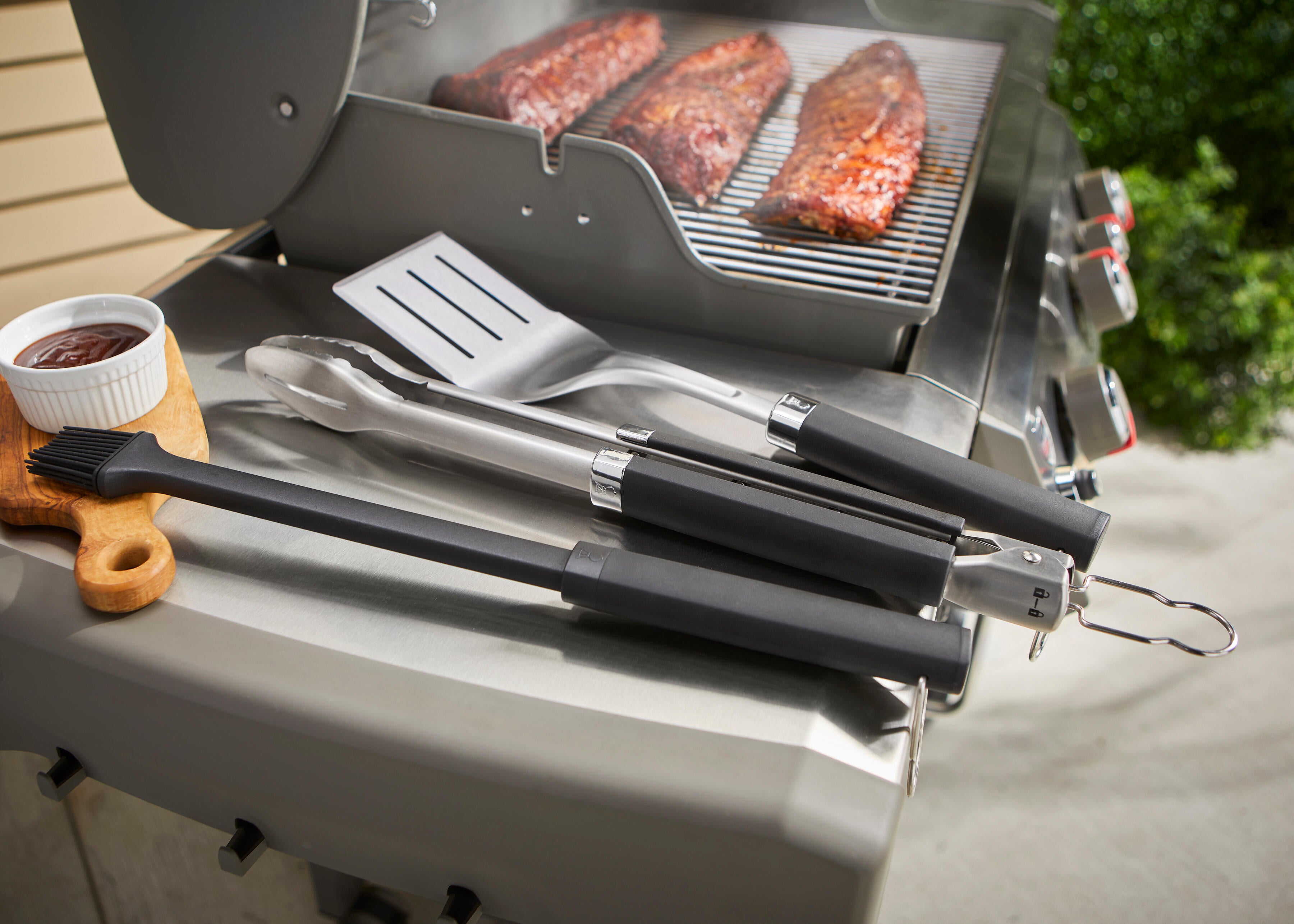 Pinza per barbecue in acciaio WEBER Kit 3 accessori Precision L 27 x L 5.5 x H 58 cm - 3