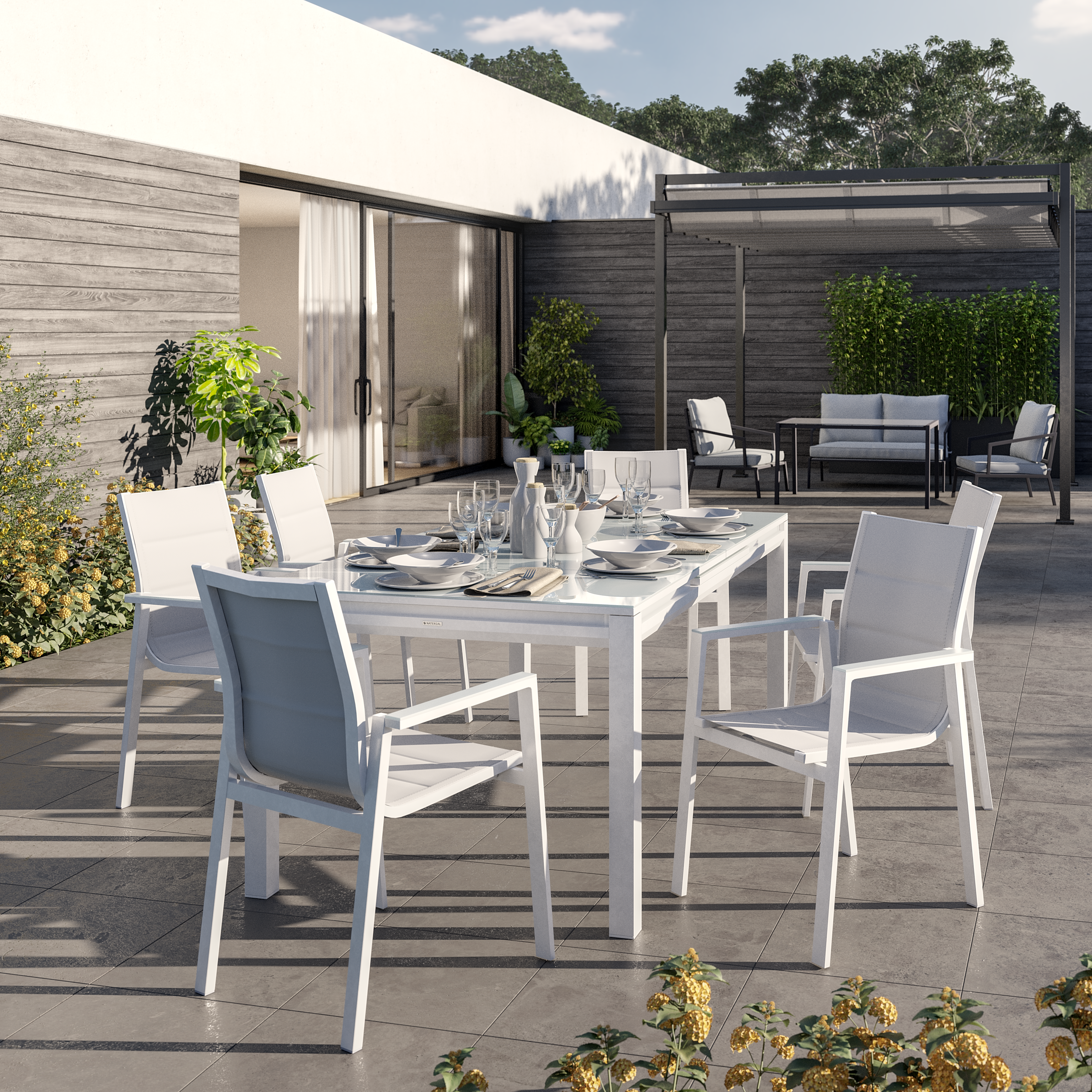 Cadeira de alumínio NATERIAL ORION GAMMA BRANCO - 23