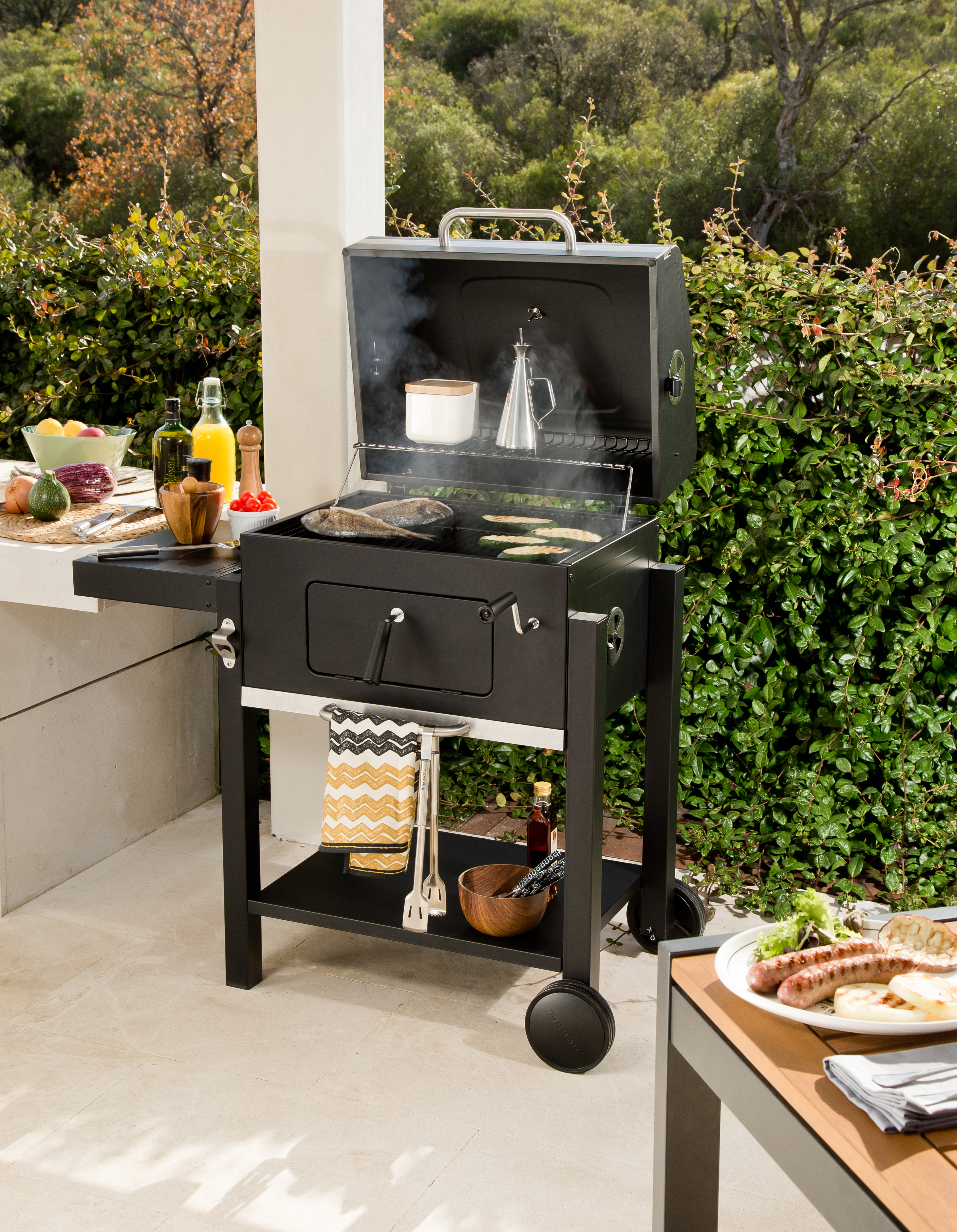 Barbacoa NATERIAL Centaurus Beta para carbón recomendado para 6-10 personas - 19