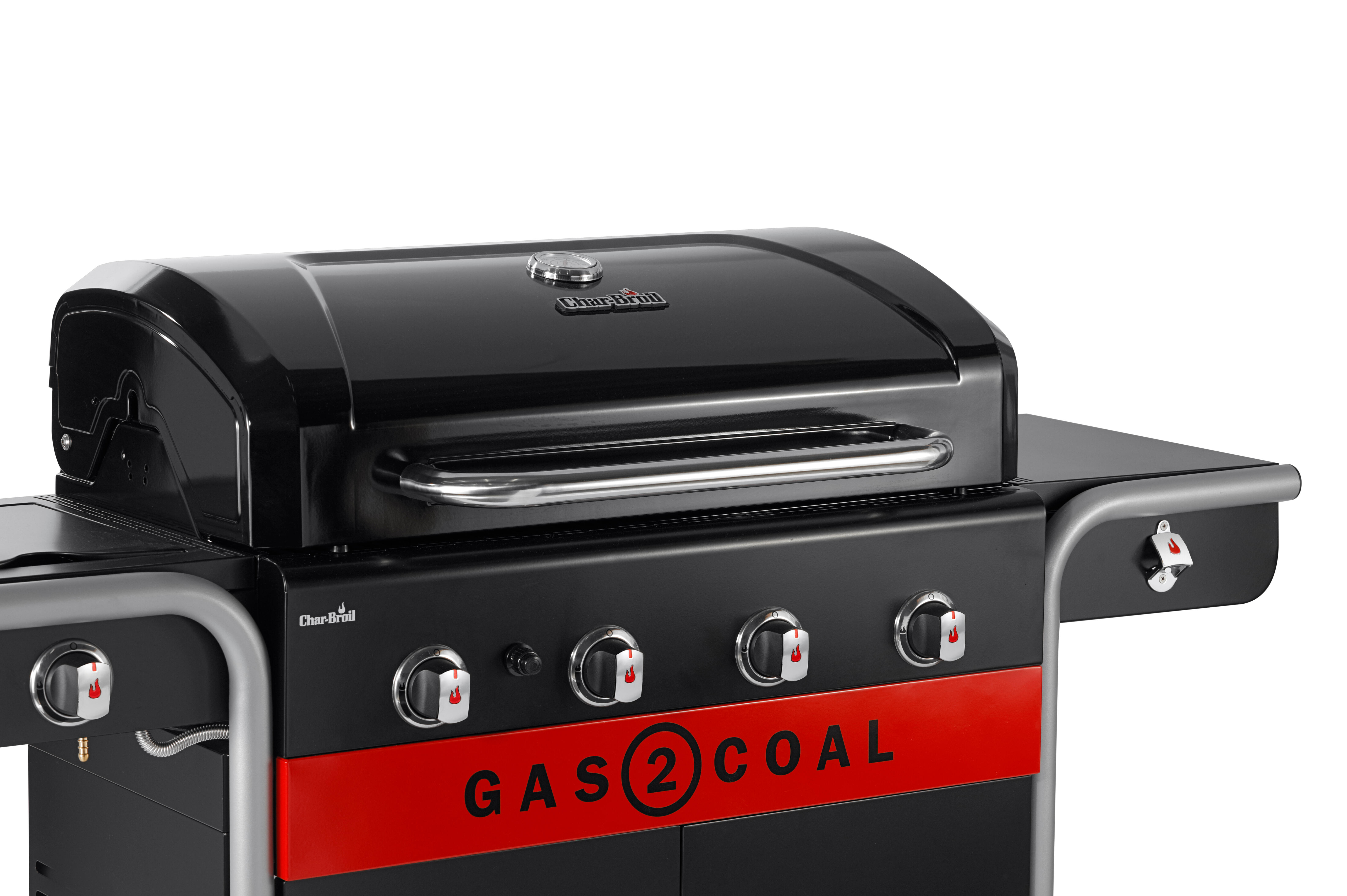 Barbecue a gas CHAR-BROIL 2 COAL 2.0 4B 4 bruciatori con fornello laterale extra - 8