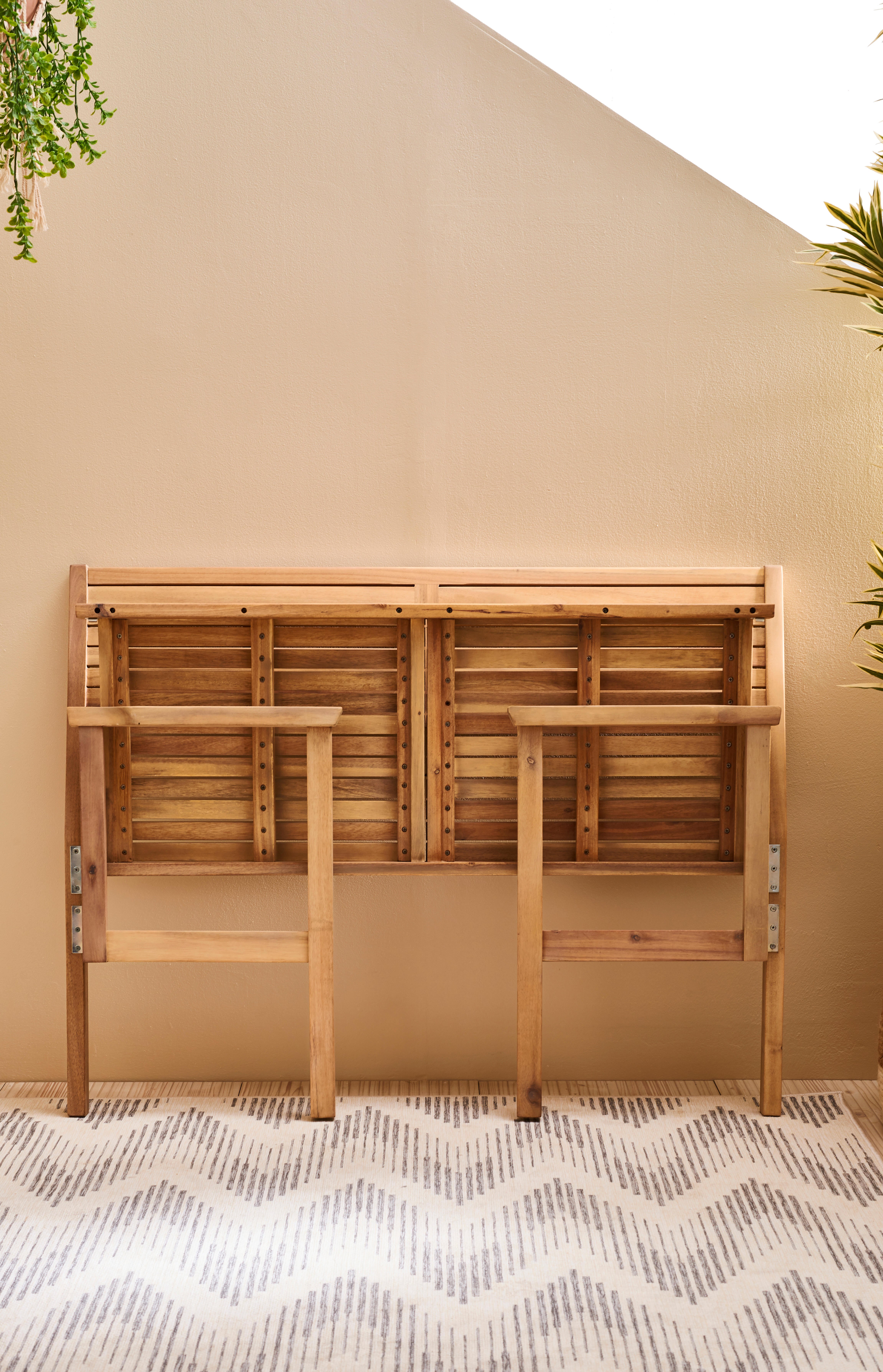 Banco de madeira NATERIAL SOLIS 120X55CM - 4