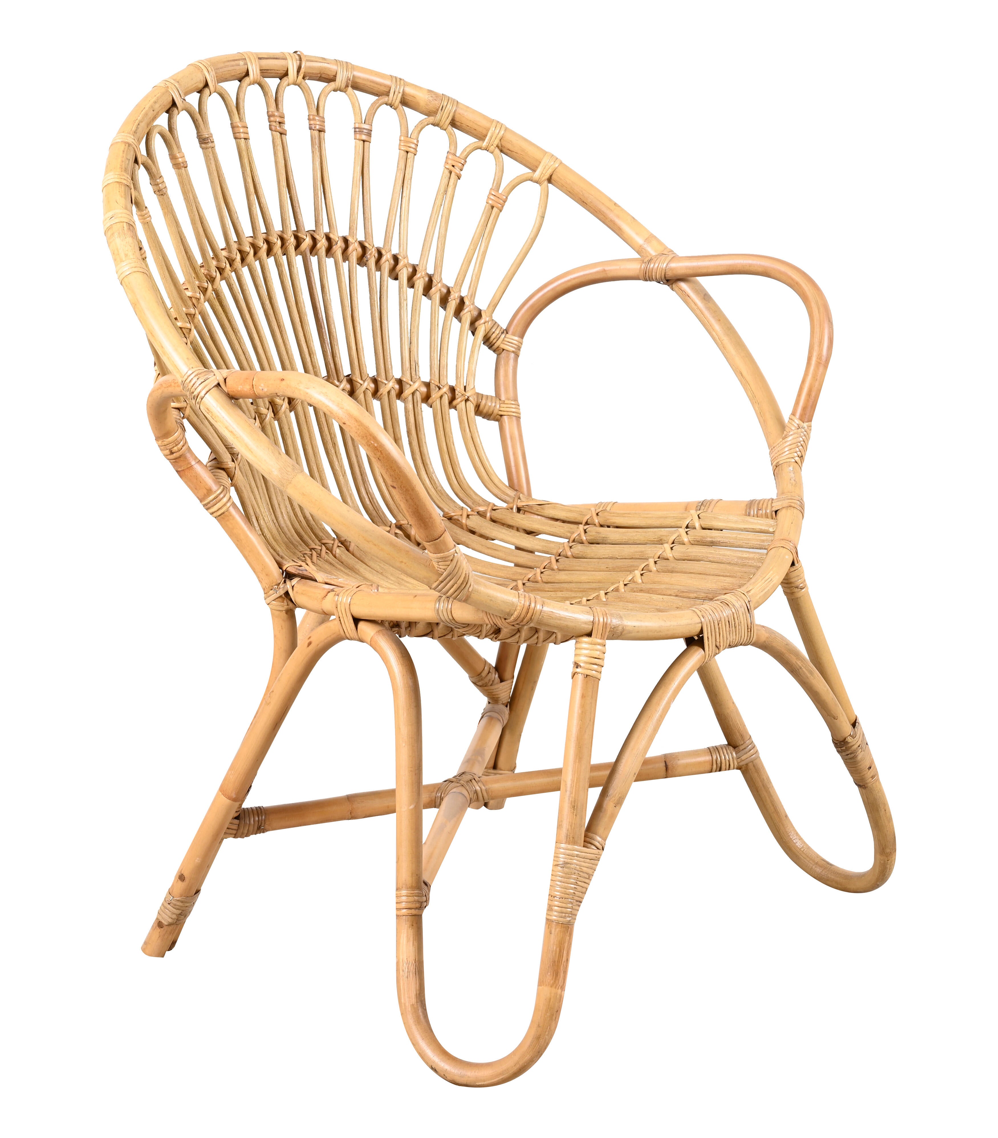 Silla de jardín de ratán natural bombai