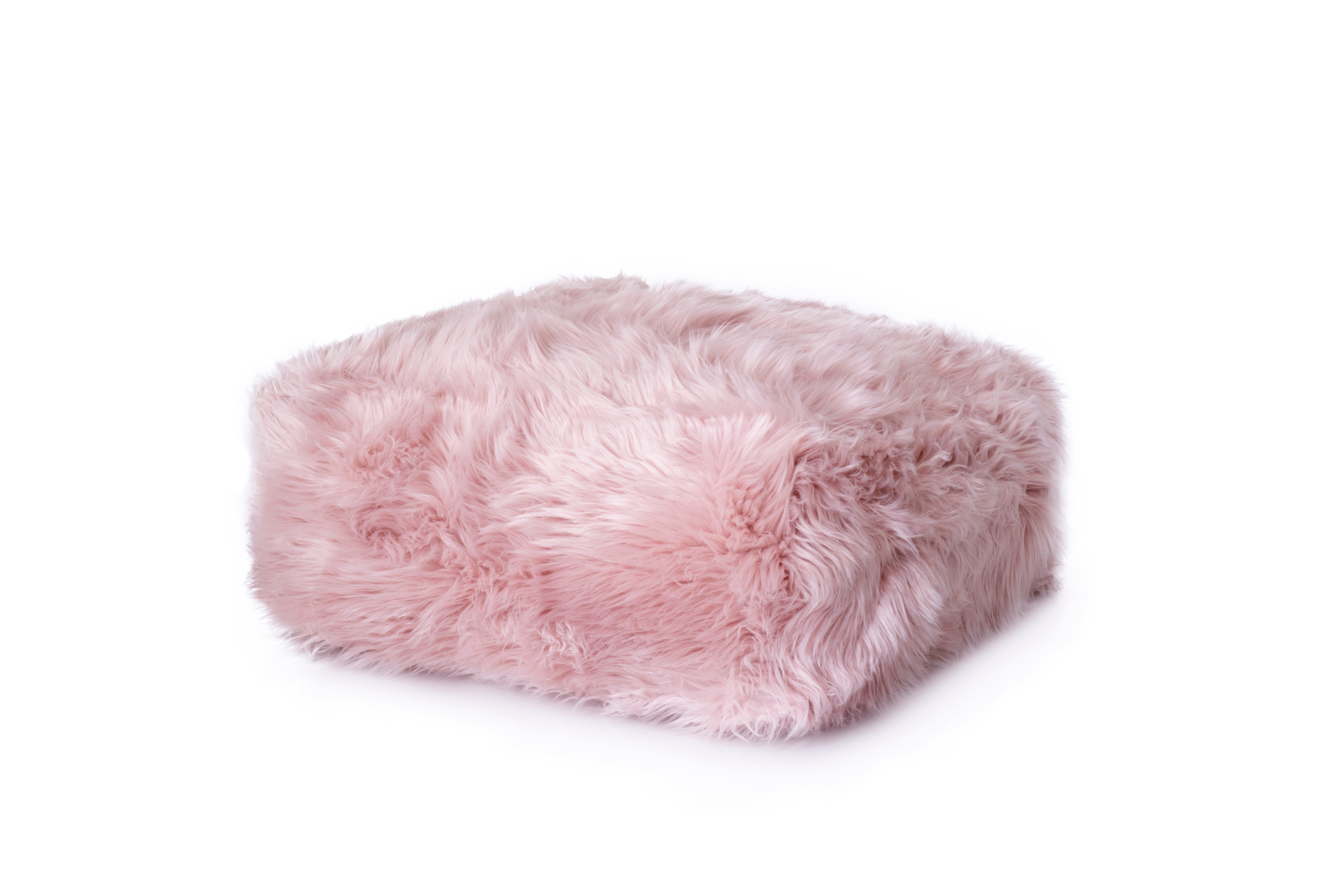 Puff decorativo skin de color rosa 60x25 cm