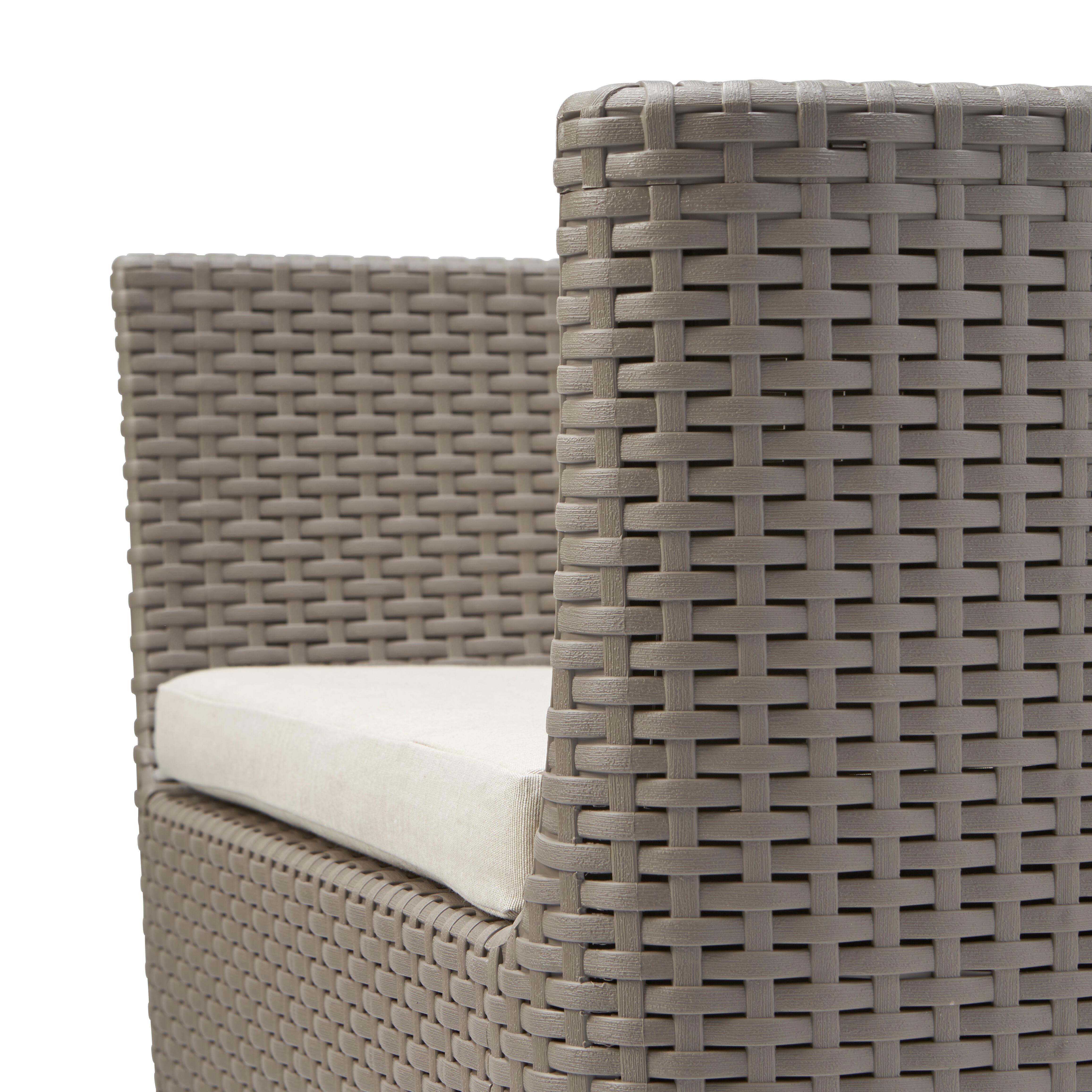 Conjunto relax de 4 lugares em resina bege cappuccino Keter Salemo - 8