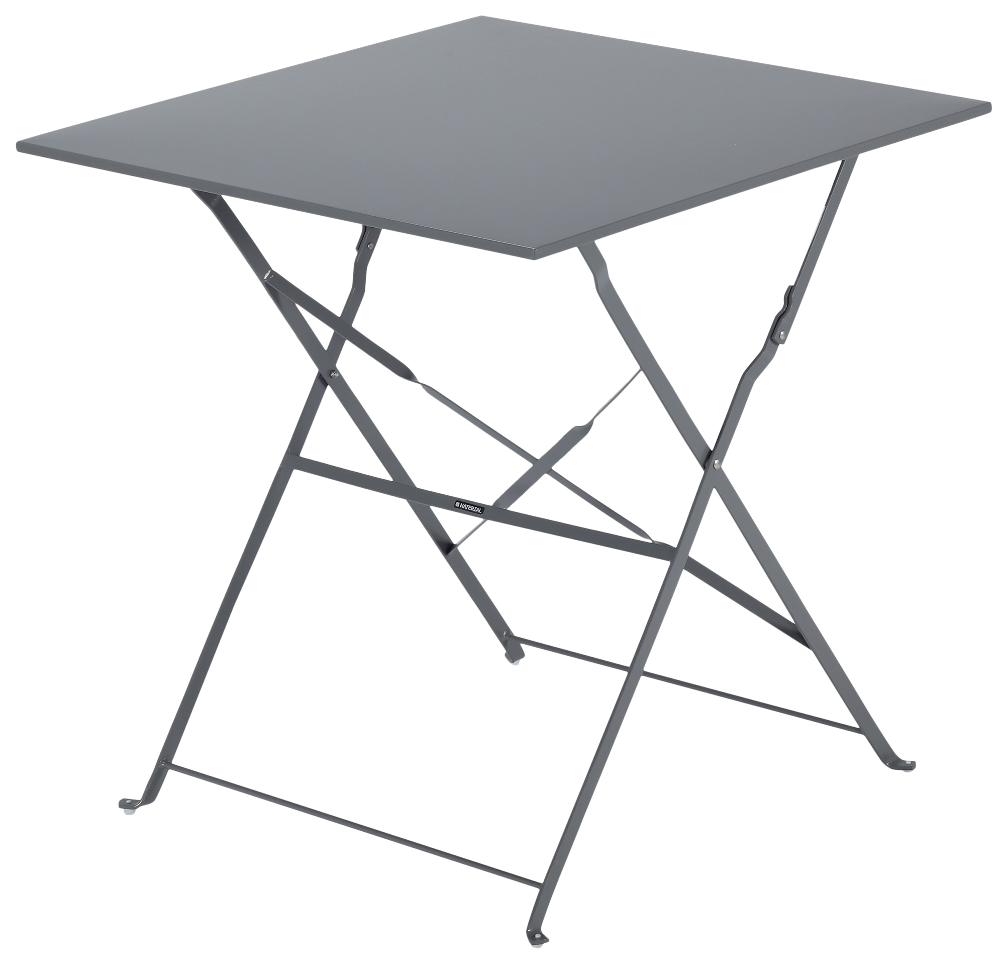Mesa de metal NATERIAL FLORA 70X70CM ANTRACITE - 24