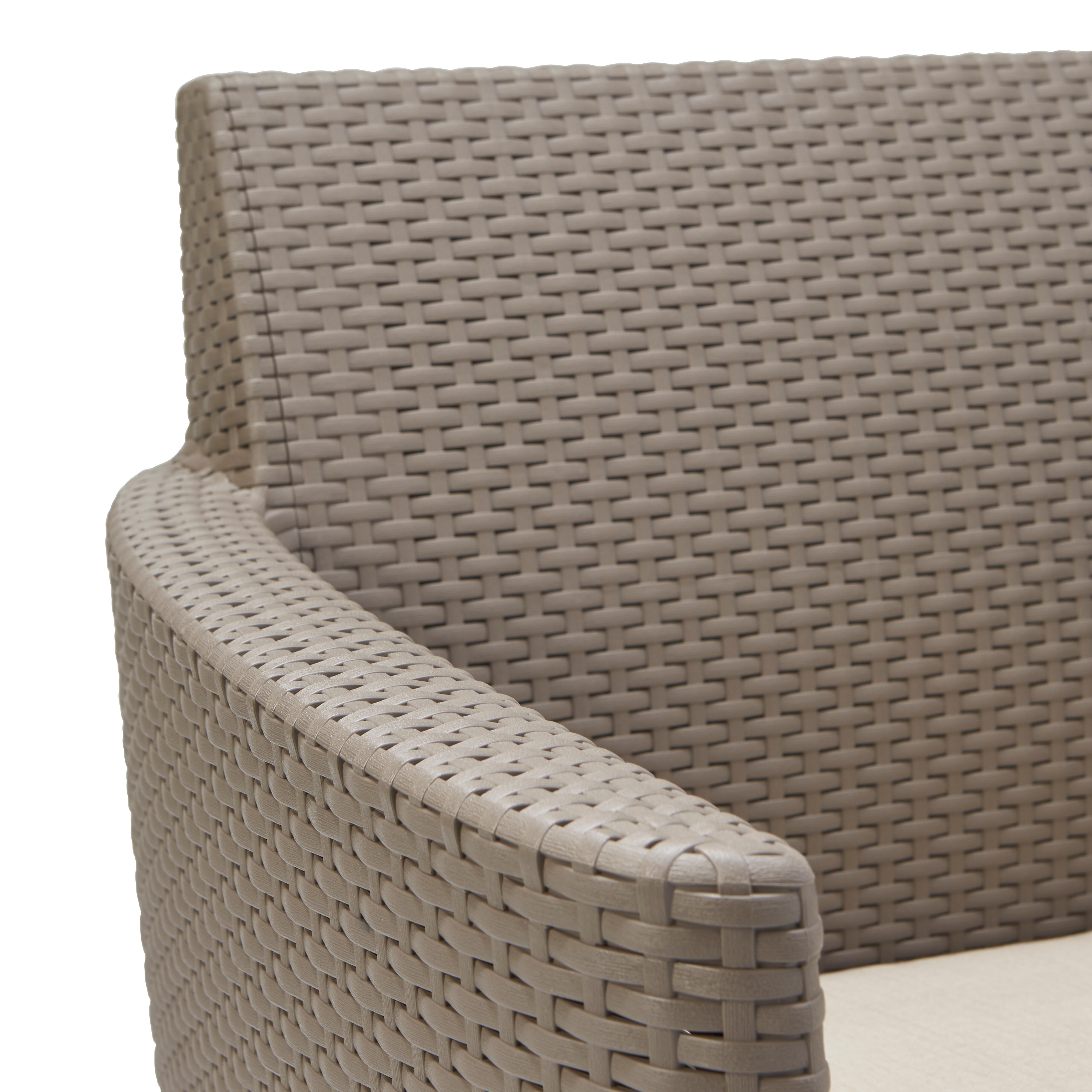 Salotto da giardino per 4 persone marrone Salemo KETER con cuscini in policotone marrone - 11