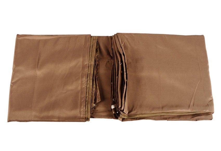 Cortina de poliéster marrón 300x400cm - 6