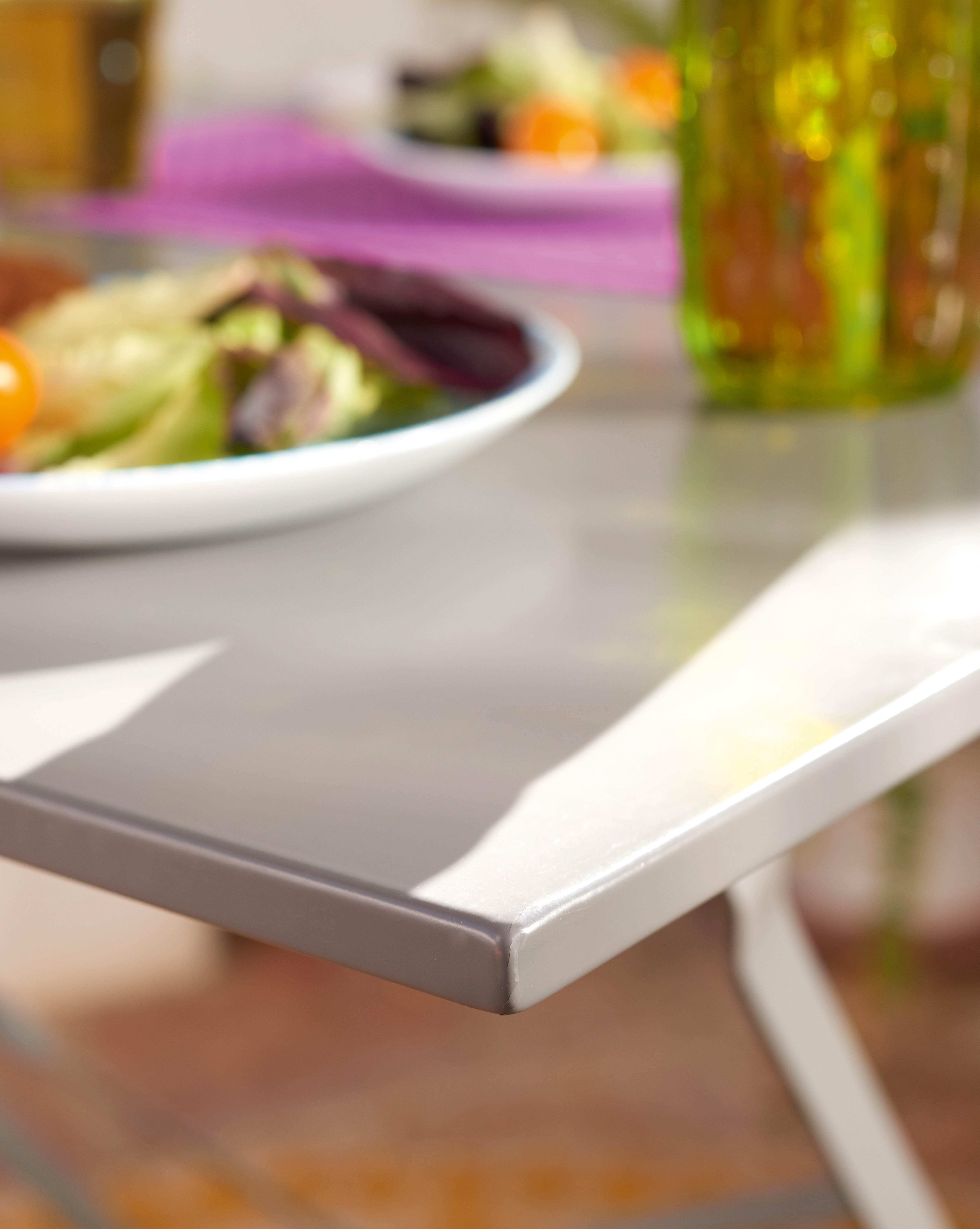 Mesa de metal NATERIAL FLORA 70X70CM ANTRACITE - 18