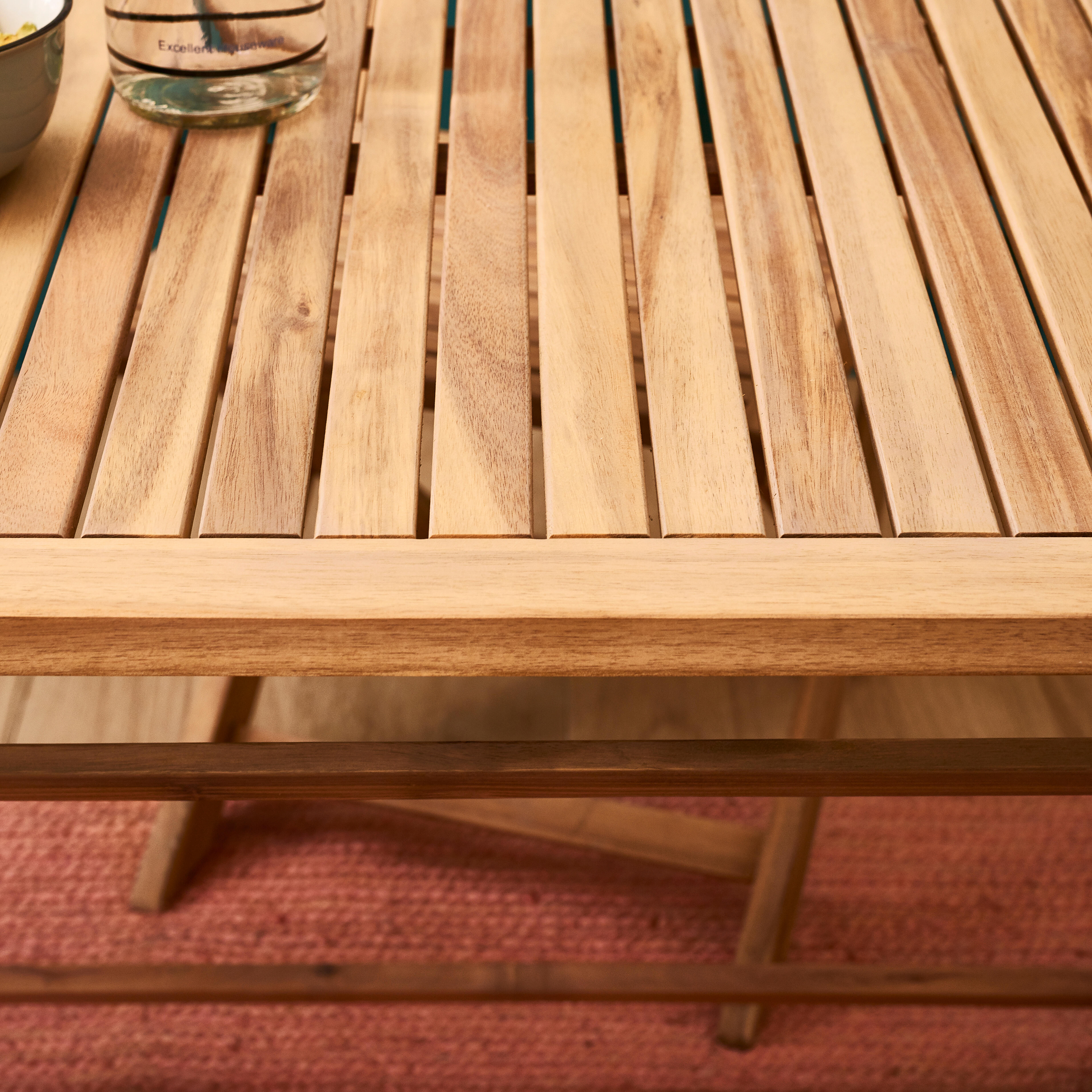 Mesa de madeira NATERIAL SOLIS ORIGAMI 114X70CM ACACIA - 14