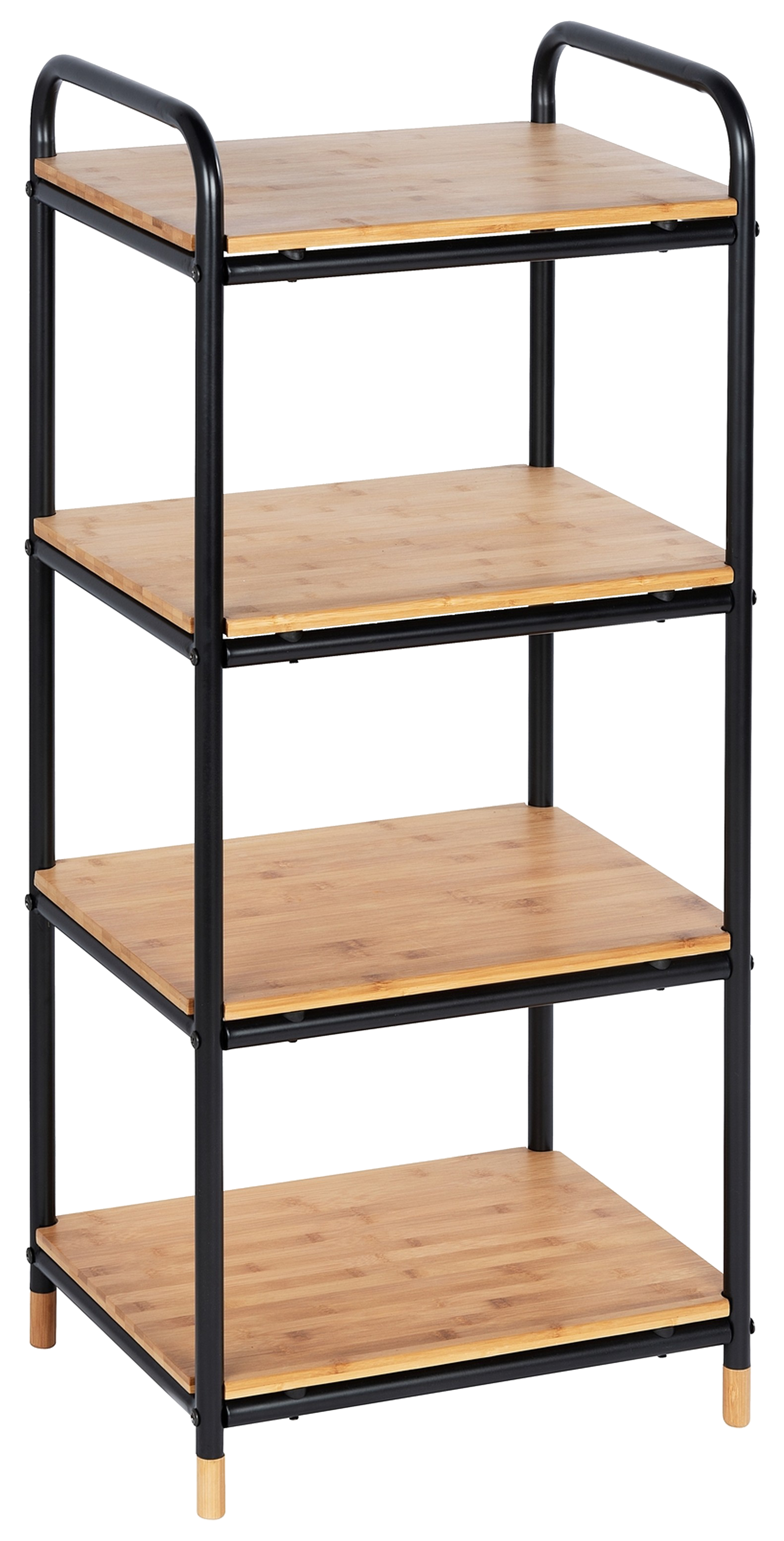 Estante para el baño de bambú marrón loft 42x33.5x94.5cm